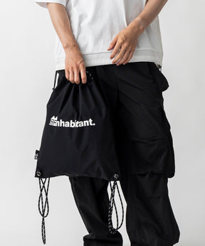 【MENS】ワンポイント ブランドロゴプリント ベーシック ナップザック /inhabitant(インハビタント)