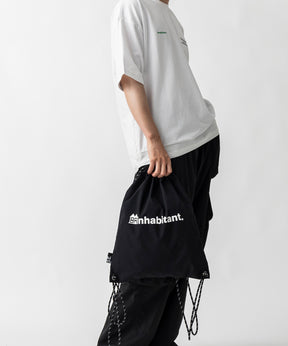 【MENS】ワンポイント ブランドロゴプリント ベーシック ナップザック /inhabitant(インハビタント)