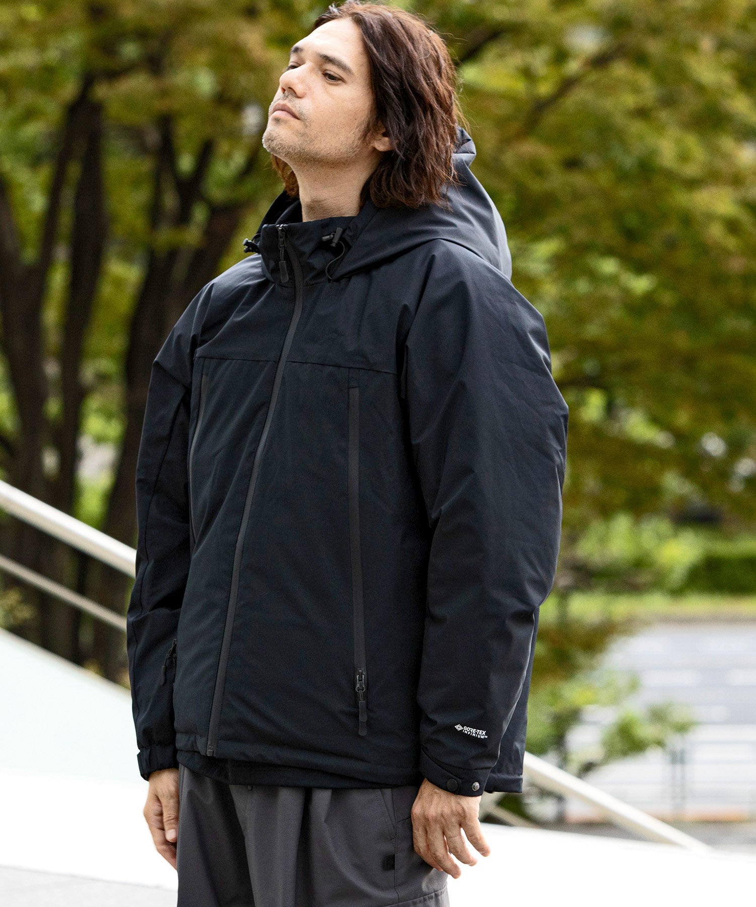 【MENS】SLASH POCKET DOWN JACKET スラッシュポケット ダウンジャケット ウィンドストッパー / WINDSTOPPER(R) プロダクト by GORE TEX LABS +phenix(プラスフェニックス)