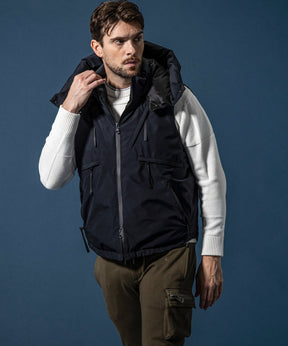 【MENS】GTX DOWN VEST ダウンベスト / WINDSTOPPER(R) プロダクト by GORE-TEX LABS /ウィンドストッパー/ゴアテックス/1PIU1UGUALE3 RELAX × +phenix(ウノピゥウノウグァーレトレ リラックス)