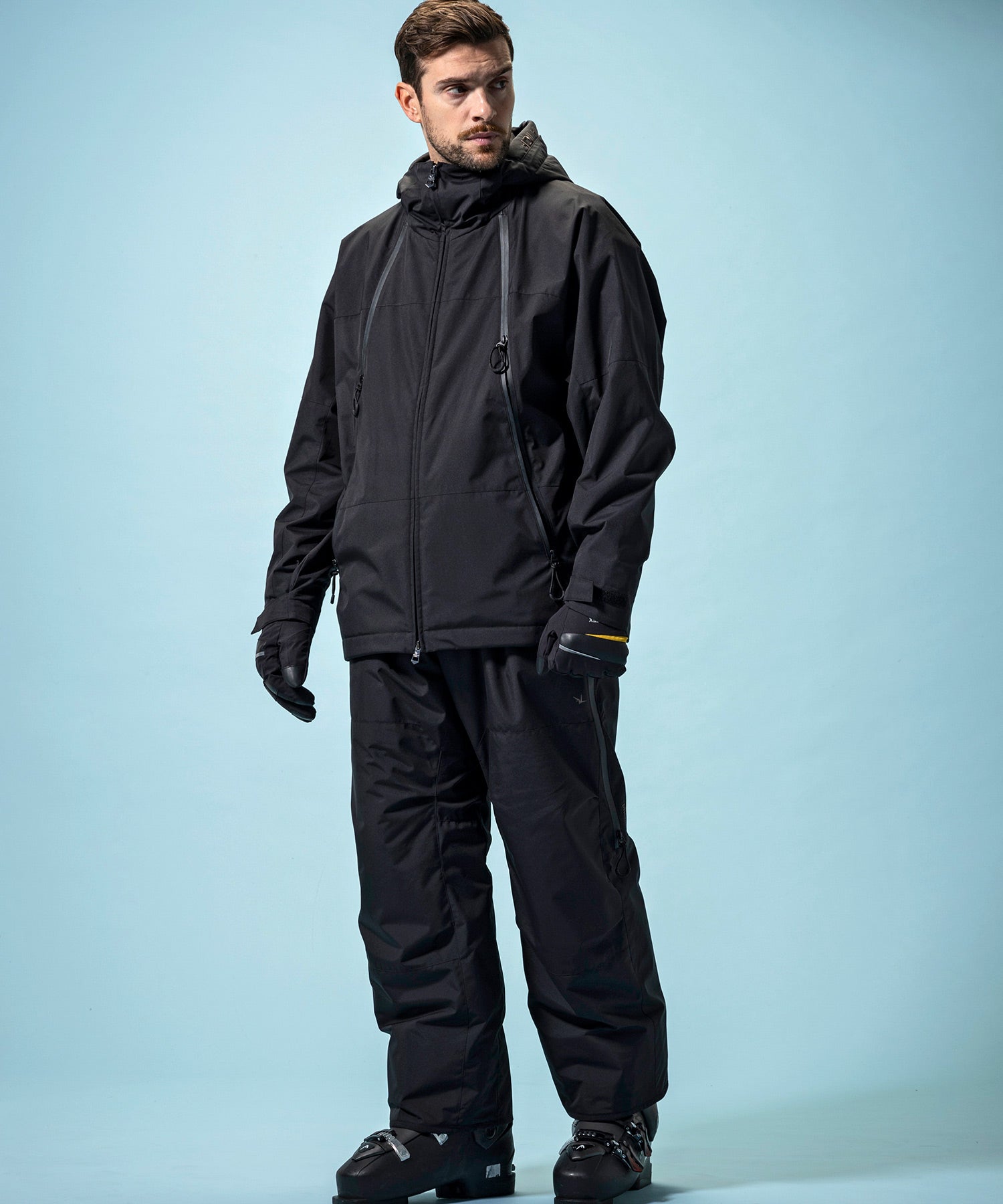 【MENS】GTX HOODED LAYER SNOW JACKET フーデッドレイヤースノージャケット / WINDSTOPPER(R) プロダクト by GORE-TEX LABS /ウィンドストッパー/ゴアテックス/1PIU1UGUALE3 RELAX × +phenix(ウノピゥウノウグァーレトレ リラックス)