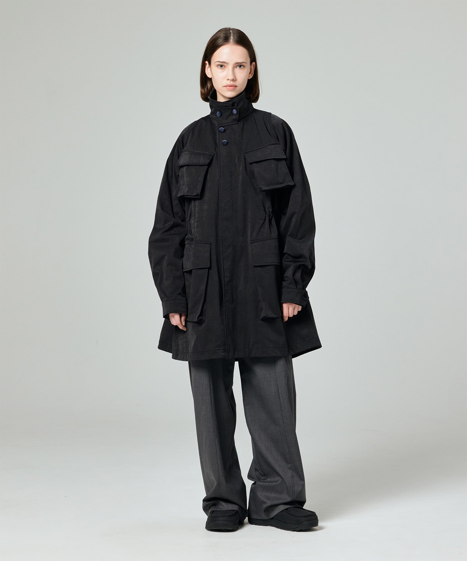 TECH JERSEY FLARE FATIGUE JACKET