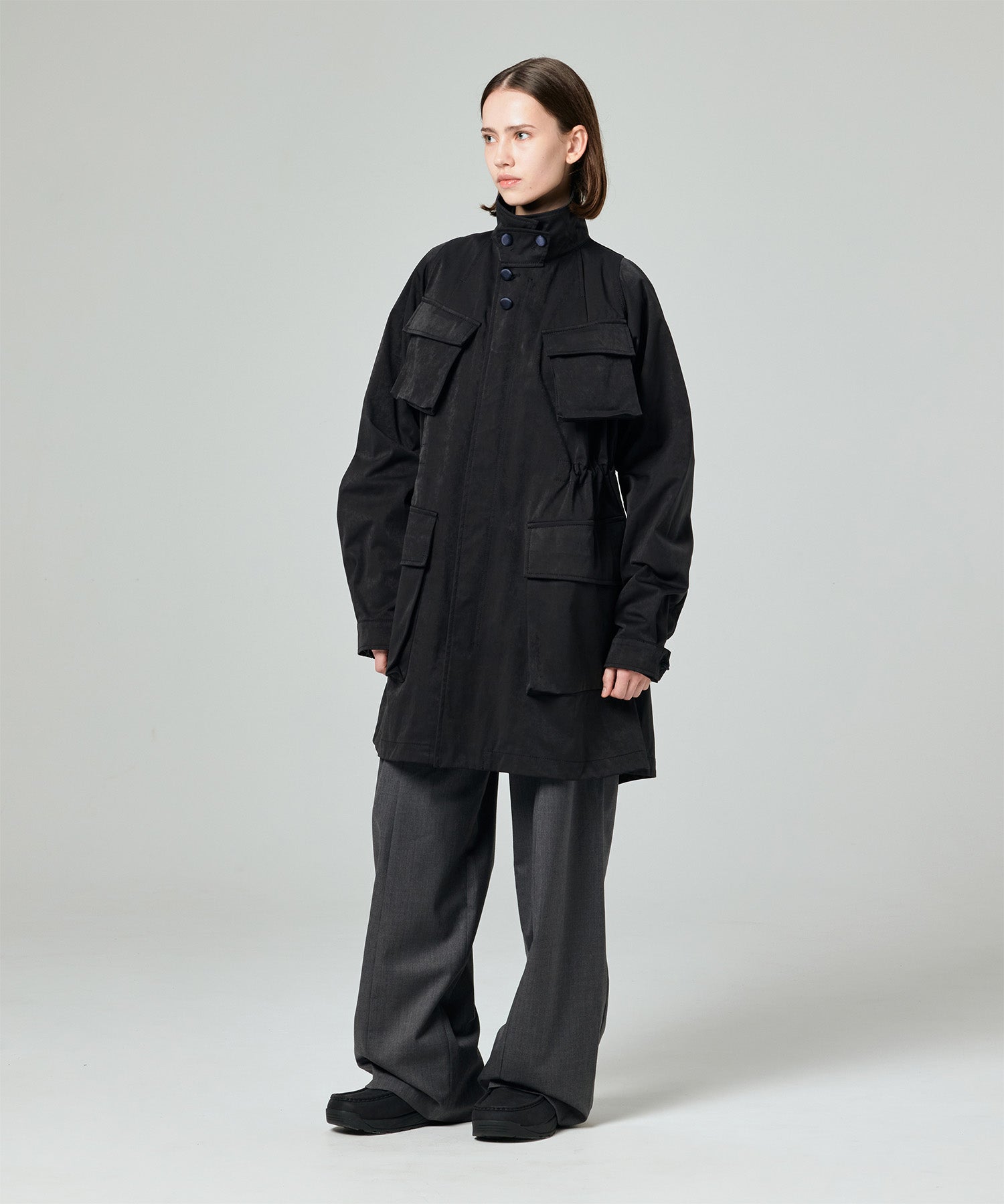 TECH JERSEY FLARE FATIGUE JACKET