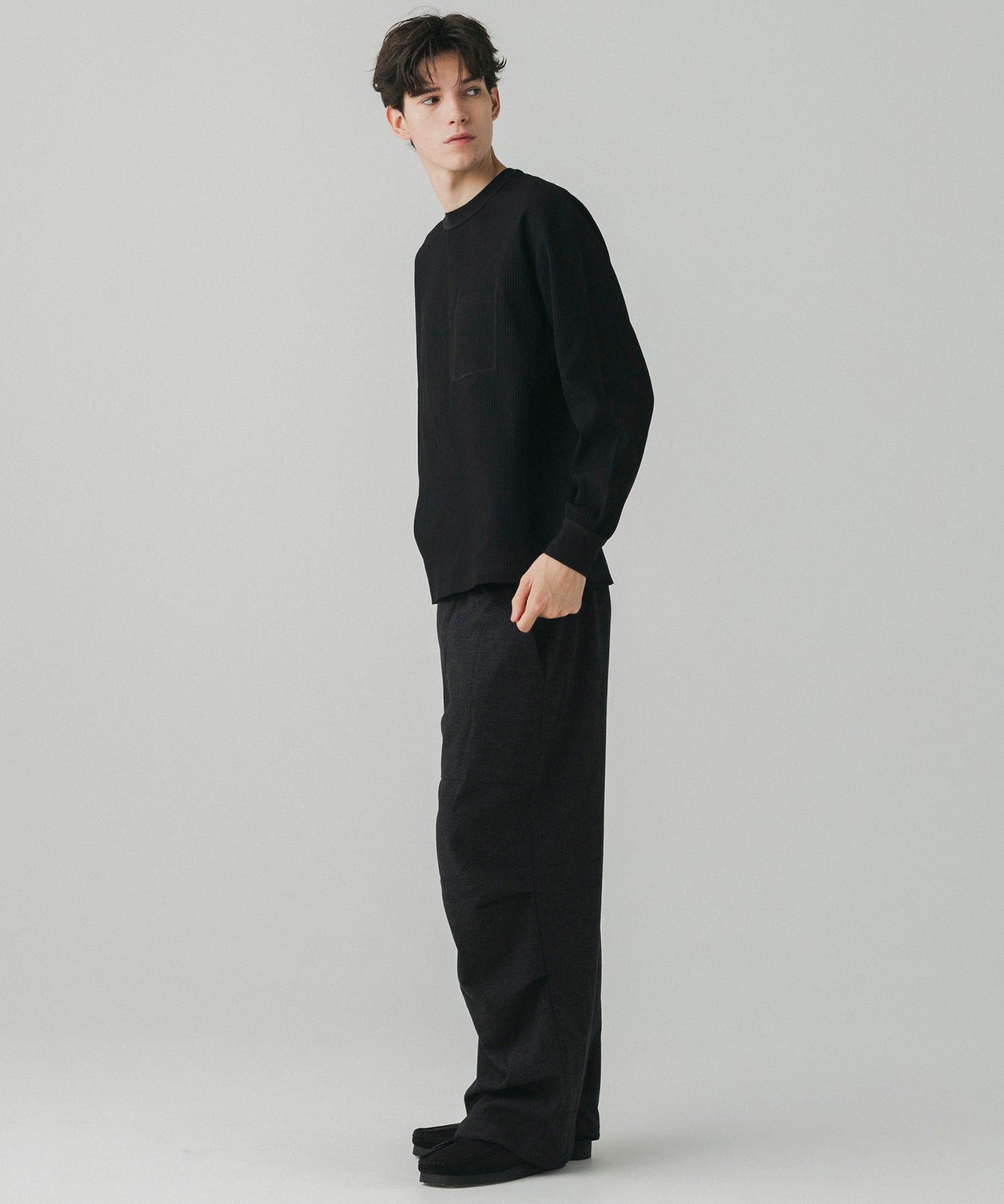 WAFFLE POCKET LONG SLEEVE TEE