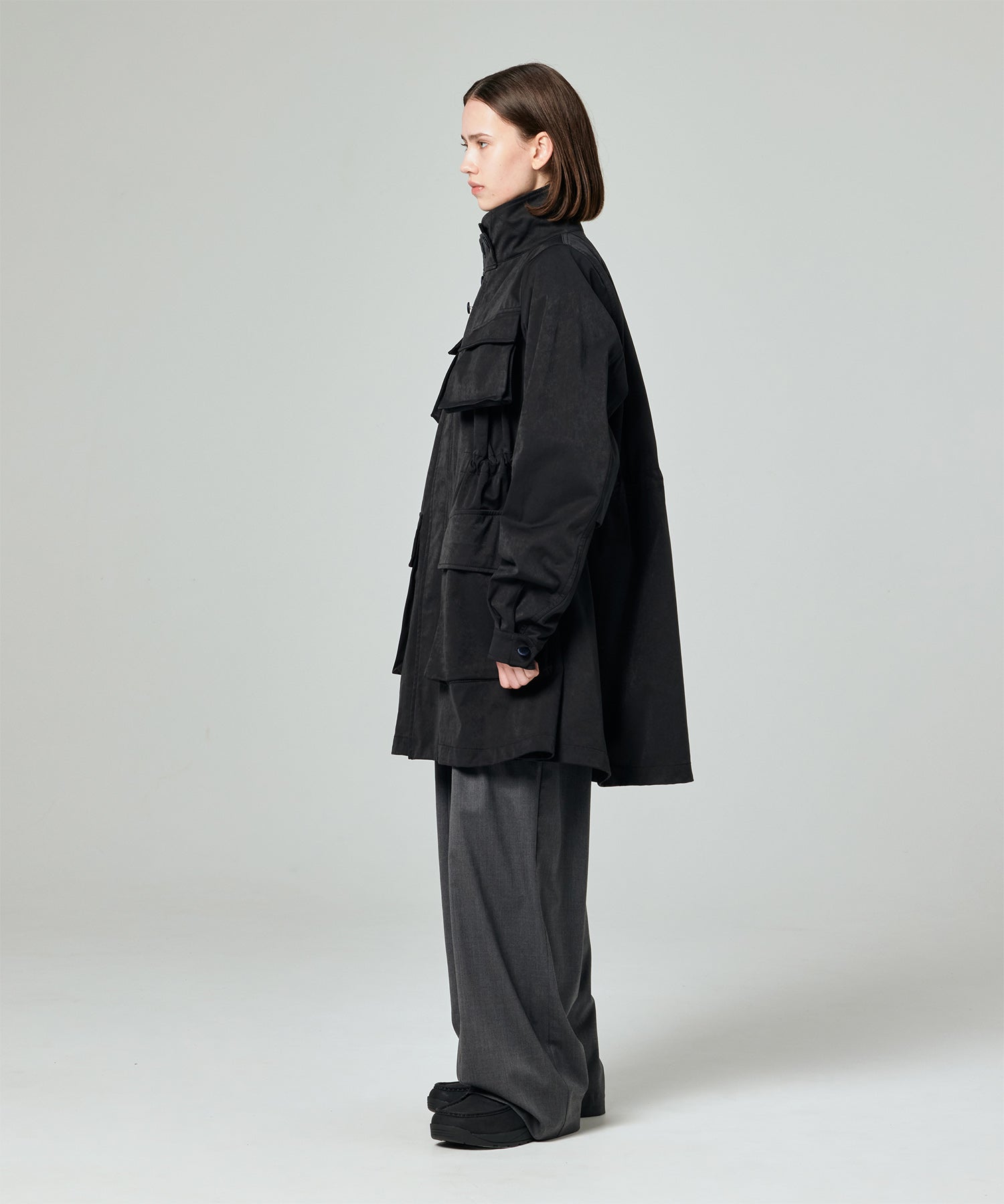 TECH JERSEY FLARE FATIGUE JACKET