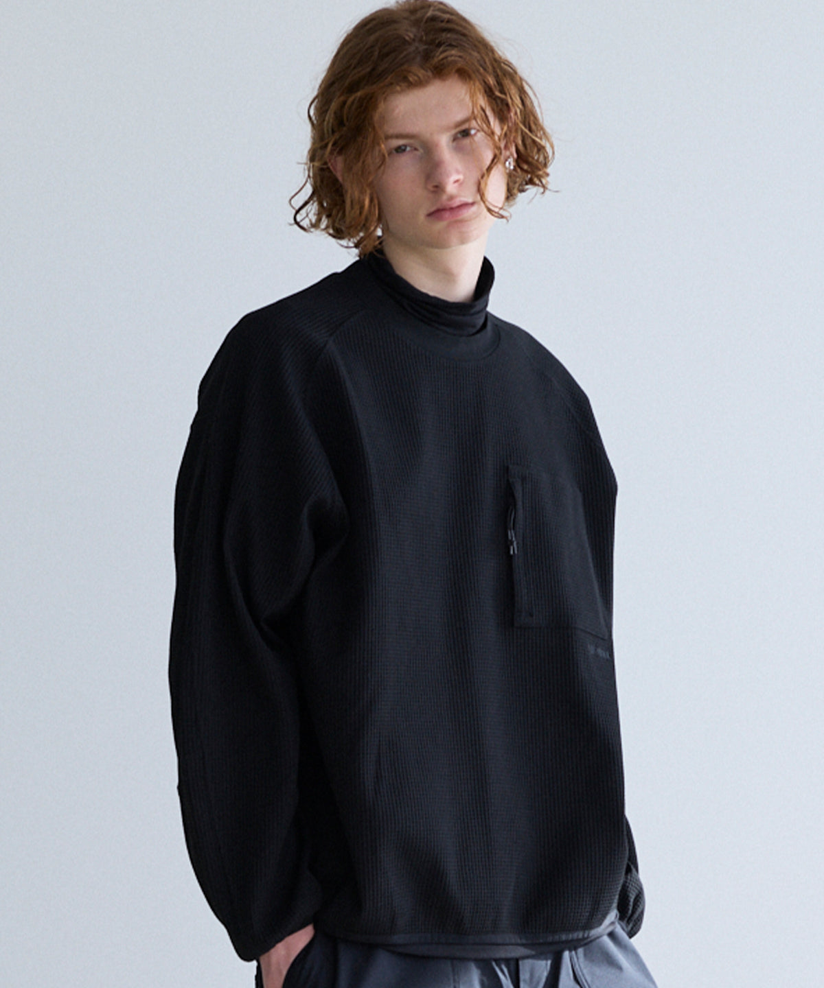 WAFFLE SCULPTED LONG SLEEVE TEE / ワッフルスカルプテッド ロングスリーブTシャツ