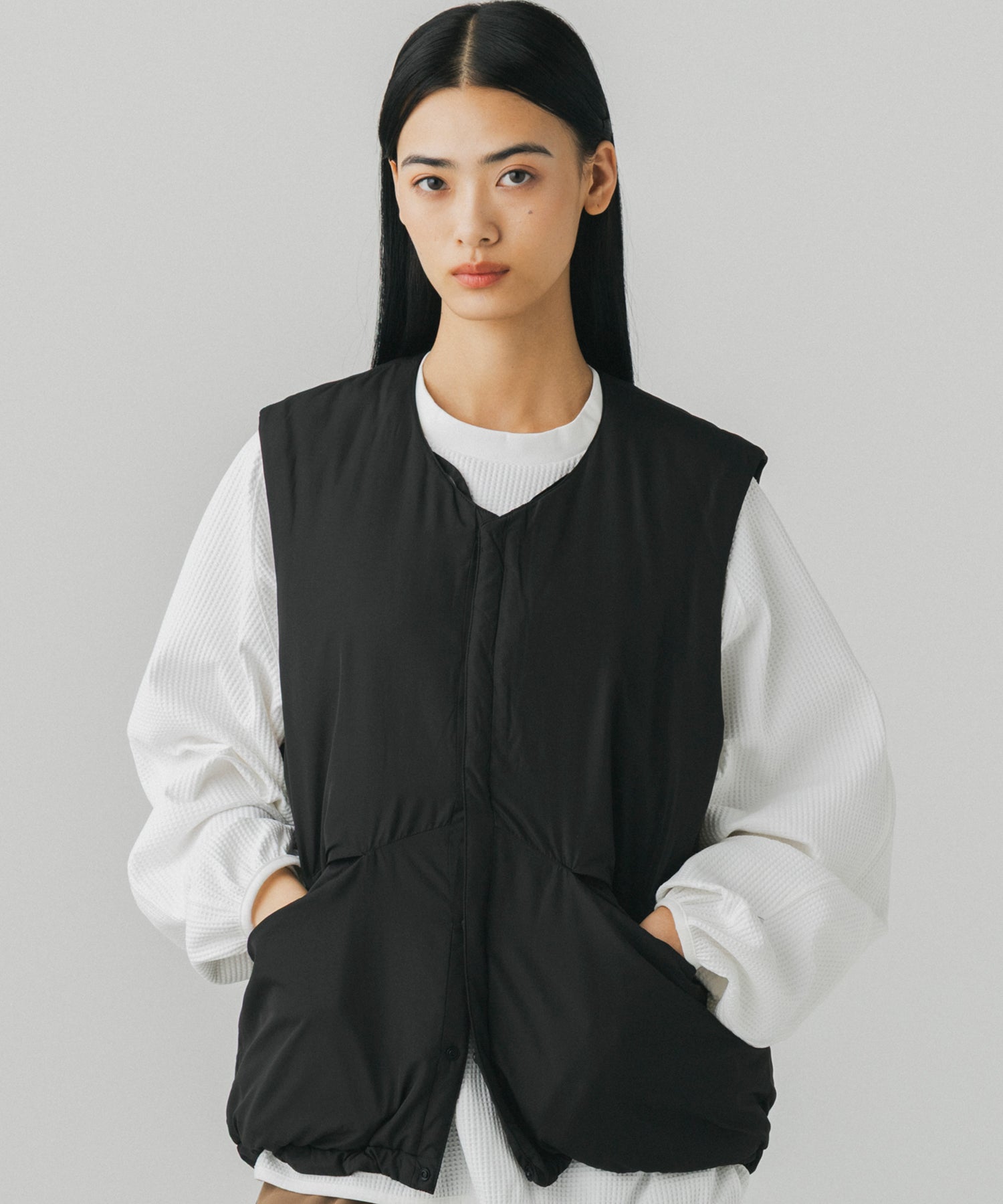 【9月下旬お届け予約商品】PADDED LINER VEST / 中綿入りライナーベスト