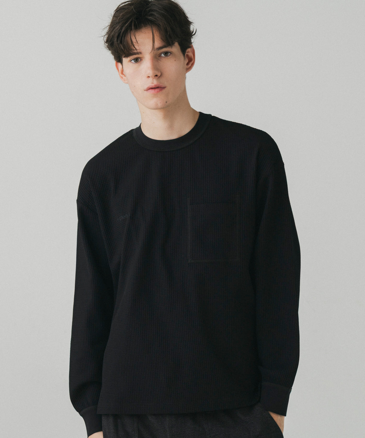 WAFFLE POCKET LONG SLEEVE TEE / ワッフルポケット ロングスリーブTシャツ