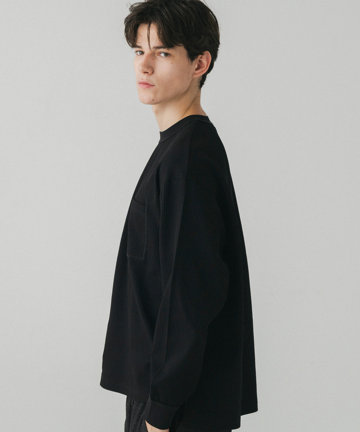 WAFFLE POCKET LONG SLEEVE TEE / ワッフルポケット ロングスリーブTシャツ