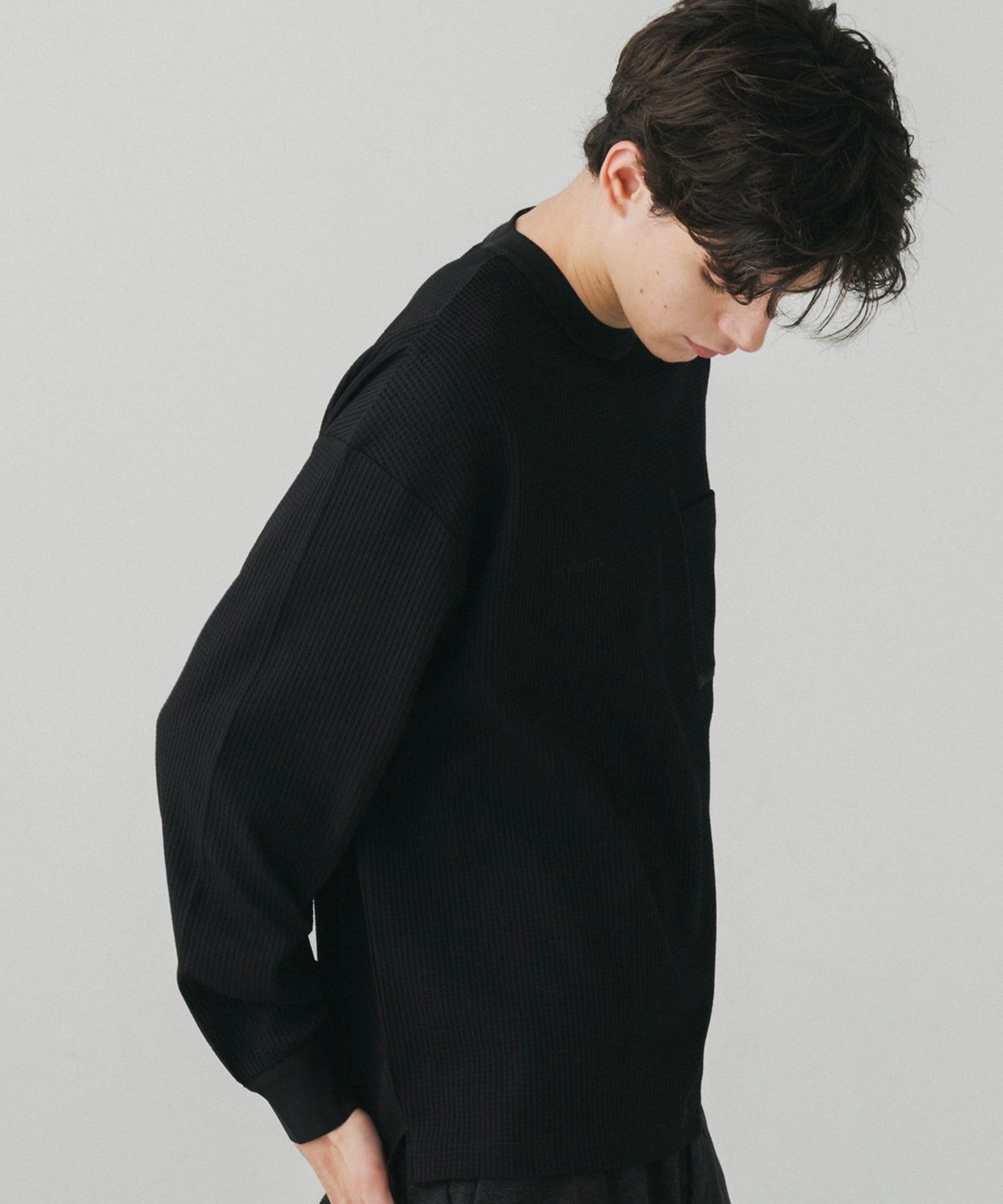 WAFFLE POCKET LONG SLEEVE TEE / ワッフルポケット ロングスリーブTシャツ