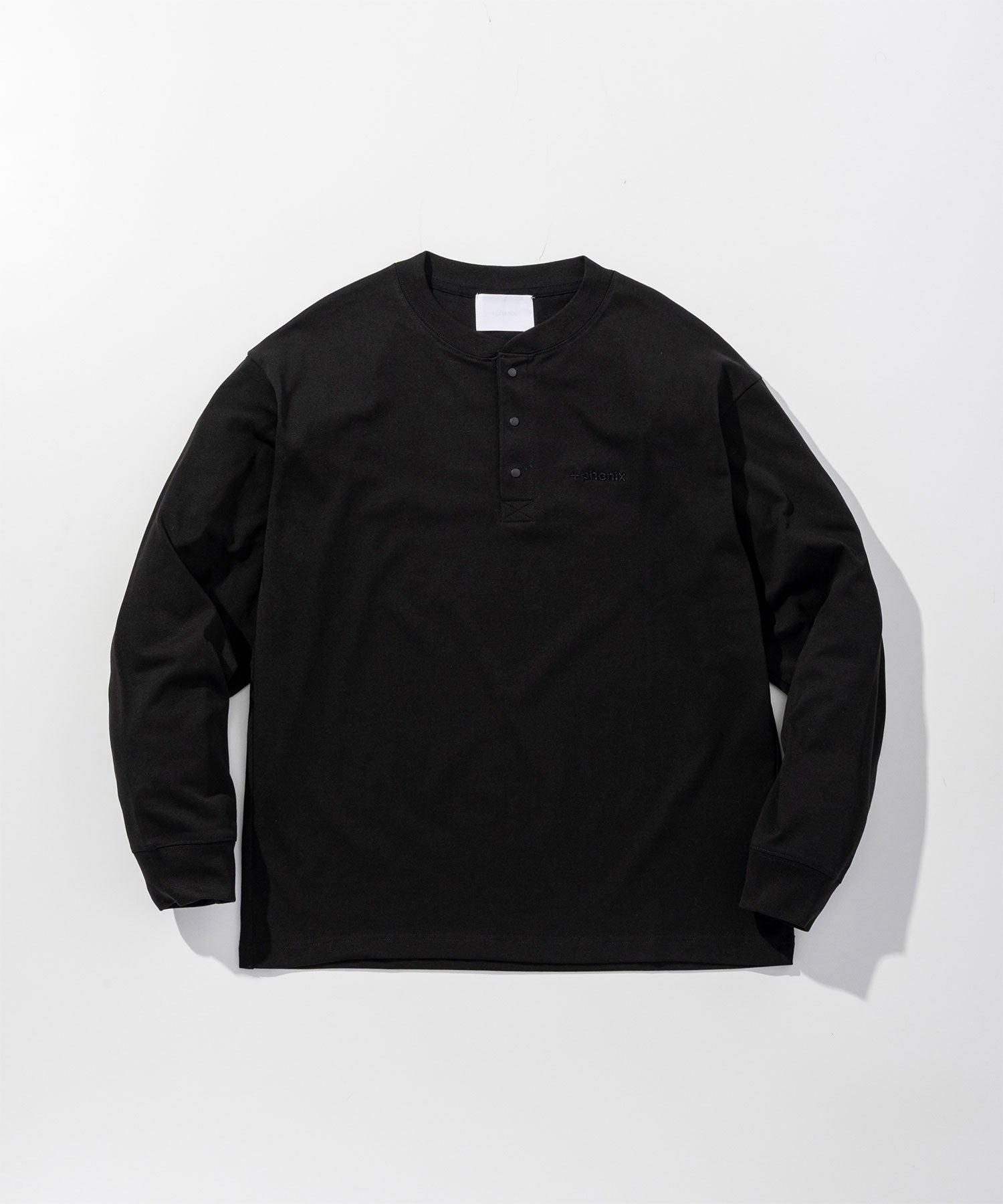 HENLEY NECK SNAP LONG SLEEVE TEE / ヘンリーネック スナップボタン ロングスリーブTシャツ