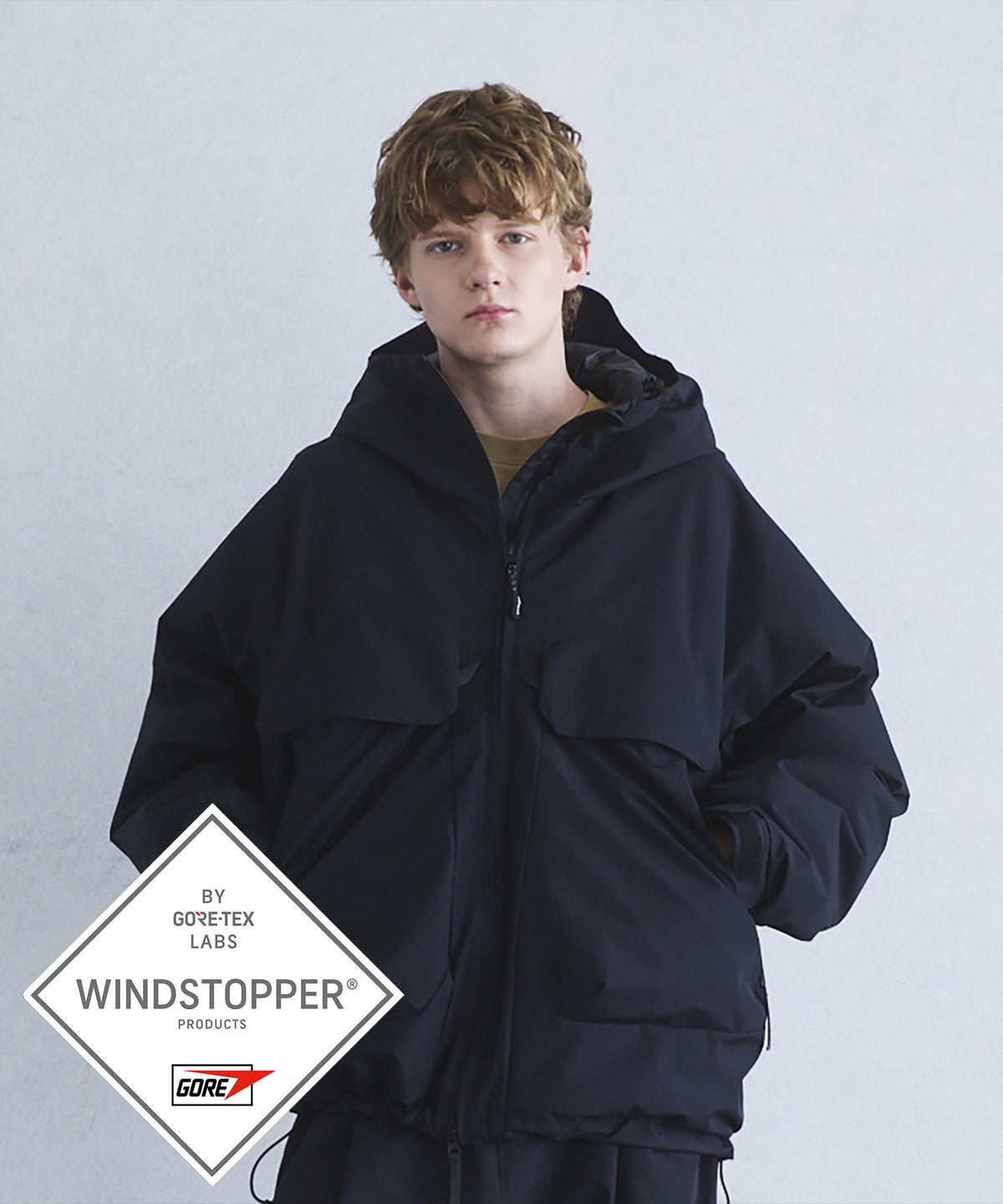 【10月下旬お届け予約商品】【MENS】FISHERMANS DOWN JACKET  フィッシャーマンズダウンジャケット / WINDSTOPPER(R) プロダクト by GORE TEX LABS / +phenix(プラスフェニックス)