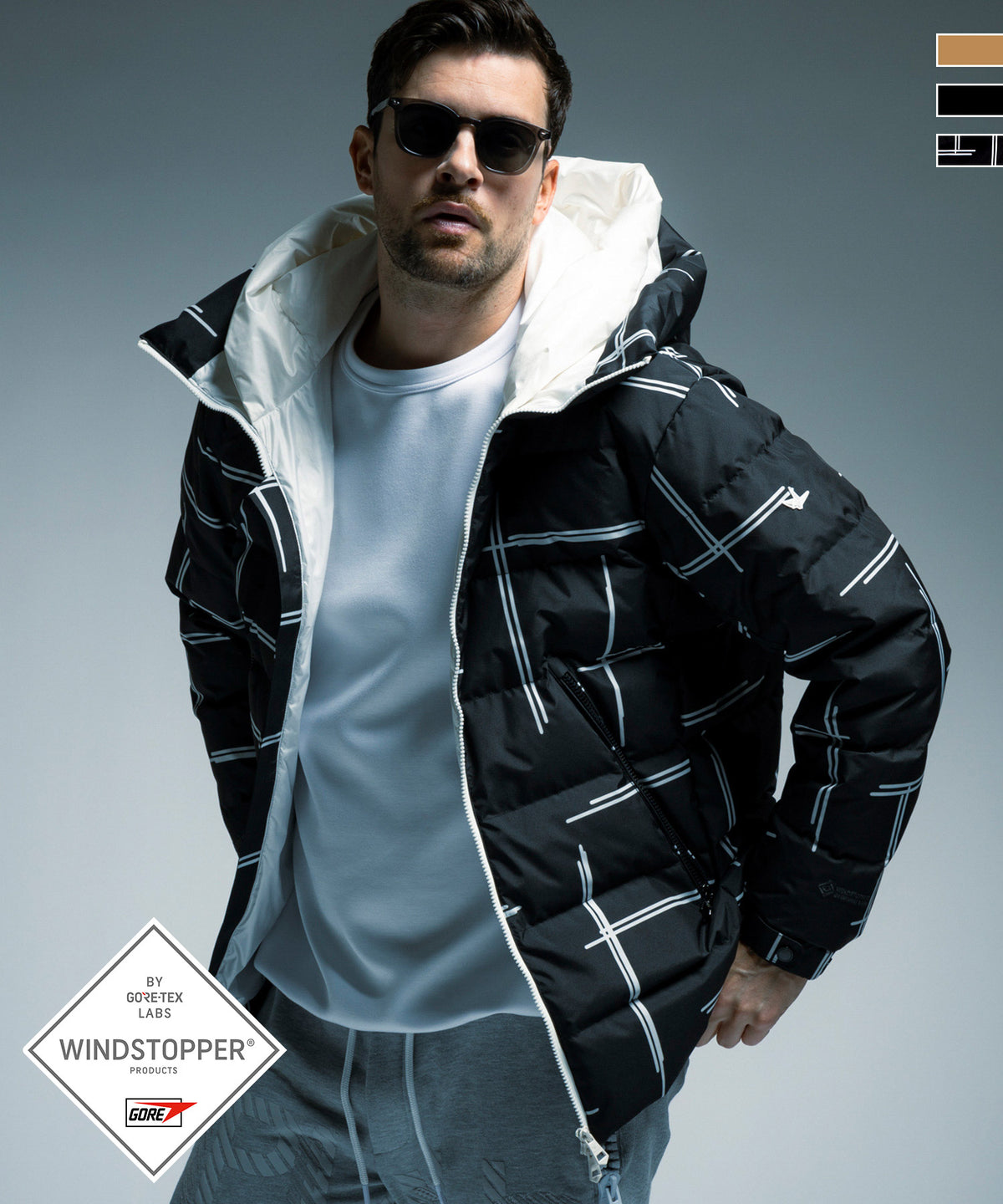 【10月中旬お届け予約商品】DOUBLE HOOD DOWN JACKET ダブルフードダウンジャケット / WINDSTOPPER® PRODUCTS BY GORE-TEX LABS