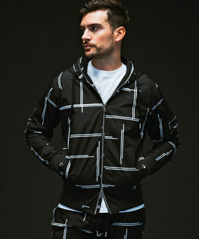 PLUS COLLABO. LUXURIOUS ZIP BIKER HOODIE プラス コラボ ラグジュアリー ジップ バイカー フーディー WINDSTOPPER プロダクト by GORE-TEX LABS /ウィンドストッパー/ゴアテックス