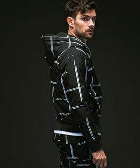 PLUS COLLABO. LUXURIOUS ZIP BIKER HOODIE プラス コラボ ラグジュアリー ジップ バイカー フーディー WINDSTOPPER プロダクト by GORE-TEX LABS /ウィンドストッパー/ゴアテックス