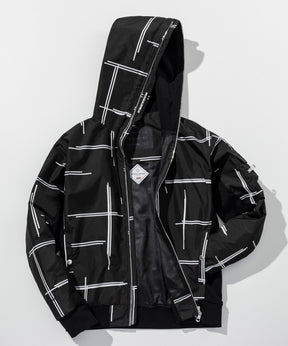 PLUS COLLABO. LUXURIOUS ZIP BIKER HOODIE プラス コラボ ラグジュアリー ジップ バイカー フーディー WINDSTOPPER プロダクト by GORE-TEX LABS /ウィンドストッパー/ゴアテックス