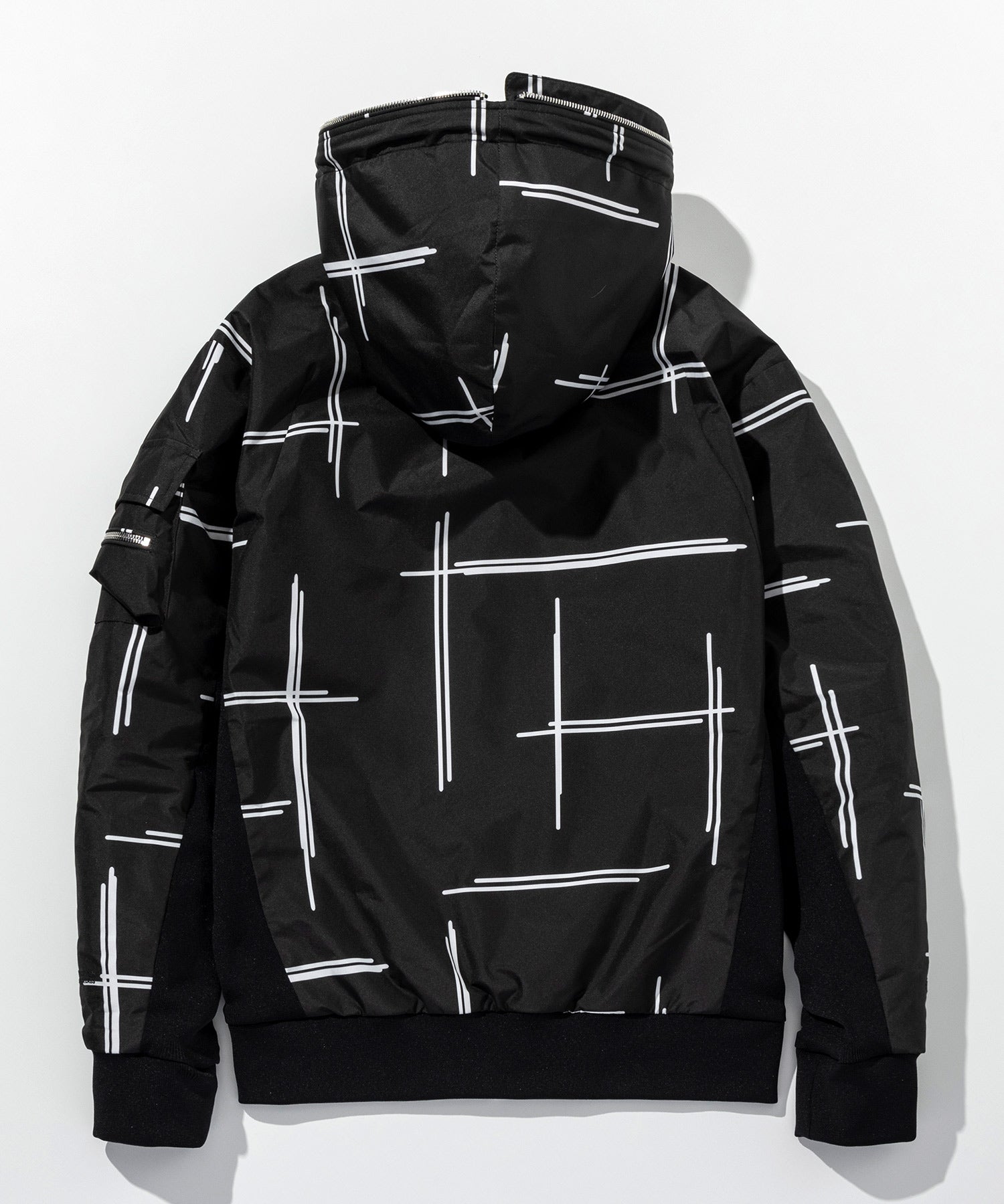 PLUS COLLABO. LUXURIOUS ZIP BIKER HOODIE プラス コラボ ラグジュアリー ジップ バイカー フーディー WINDSTOPPER プロダクト by GORE-TEX LABS /ウィンドストッパー/ゴアテックス