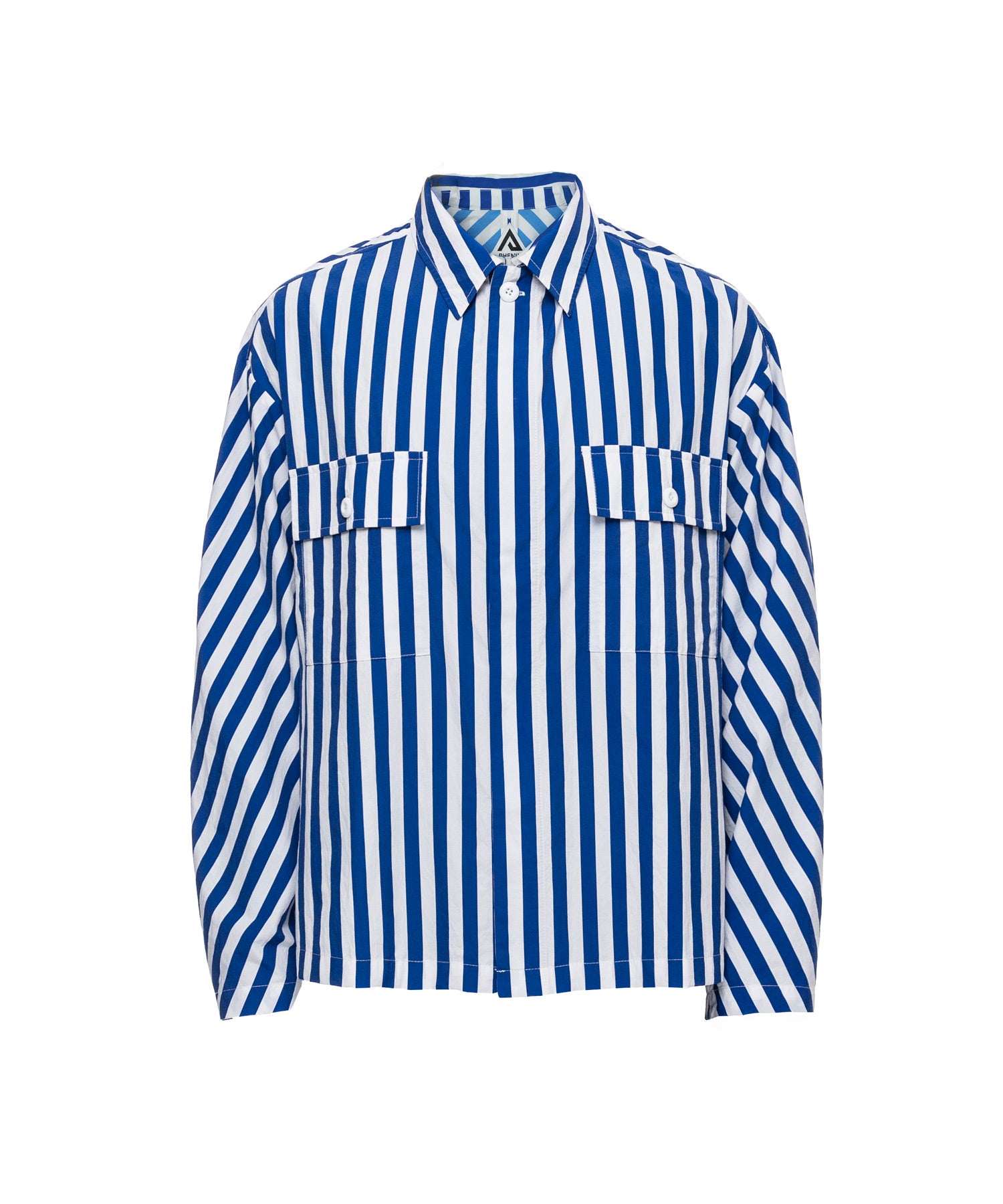 SHIRTS, TYPE P-001 / STRIPED TECH LOOSE SHIRT JACKET　-　1月中旬お届け