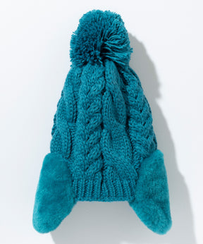 【KIDS/JUNIOR】Low Gauge Earflap Watch Hat  ローゲージイヤーフラップニットハット /phenixスキーウェア 25AW