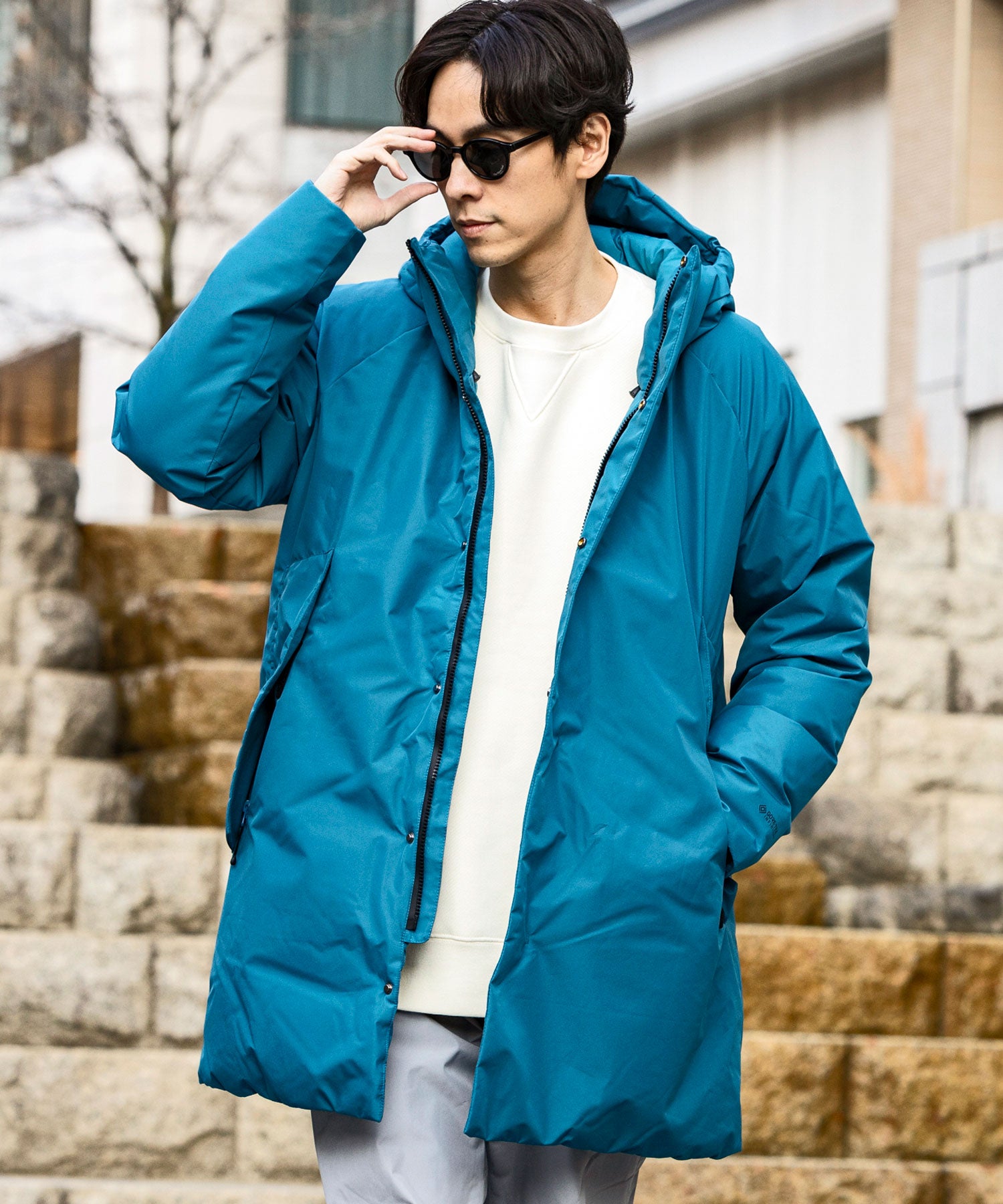 【MENS】HOODIE DOWN COAT GTX フーディダウンコートGTX / GORE-TEX INFINIUM / WINDSTOPPER(R) プロダクト by GORE TEX LABS +phenix(プラスフェニックス)