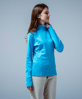 【WOMENS】Basic Set-in Sleeve 1/2 Zip Tee ベーシックセットインスリーブ1/2ジップT /phenixスキーウェア 25AW
