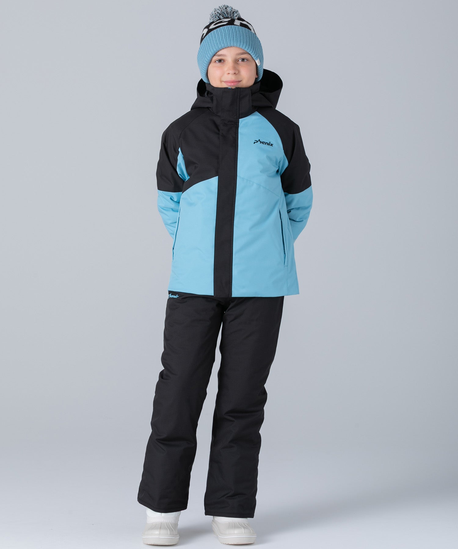 【KIDS/JUNIOR】Asymmetrical Bicolor Two-piece アシンメトリカルバイカラーツーピース /phenixスキーウェア 25AW