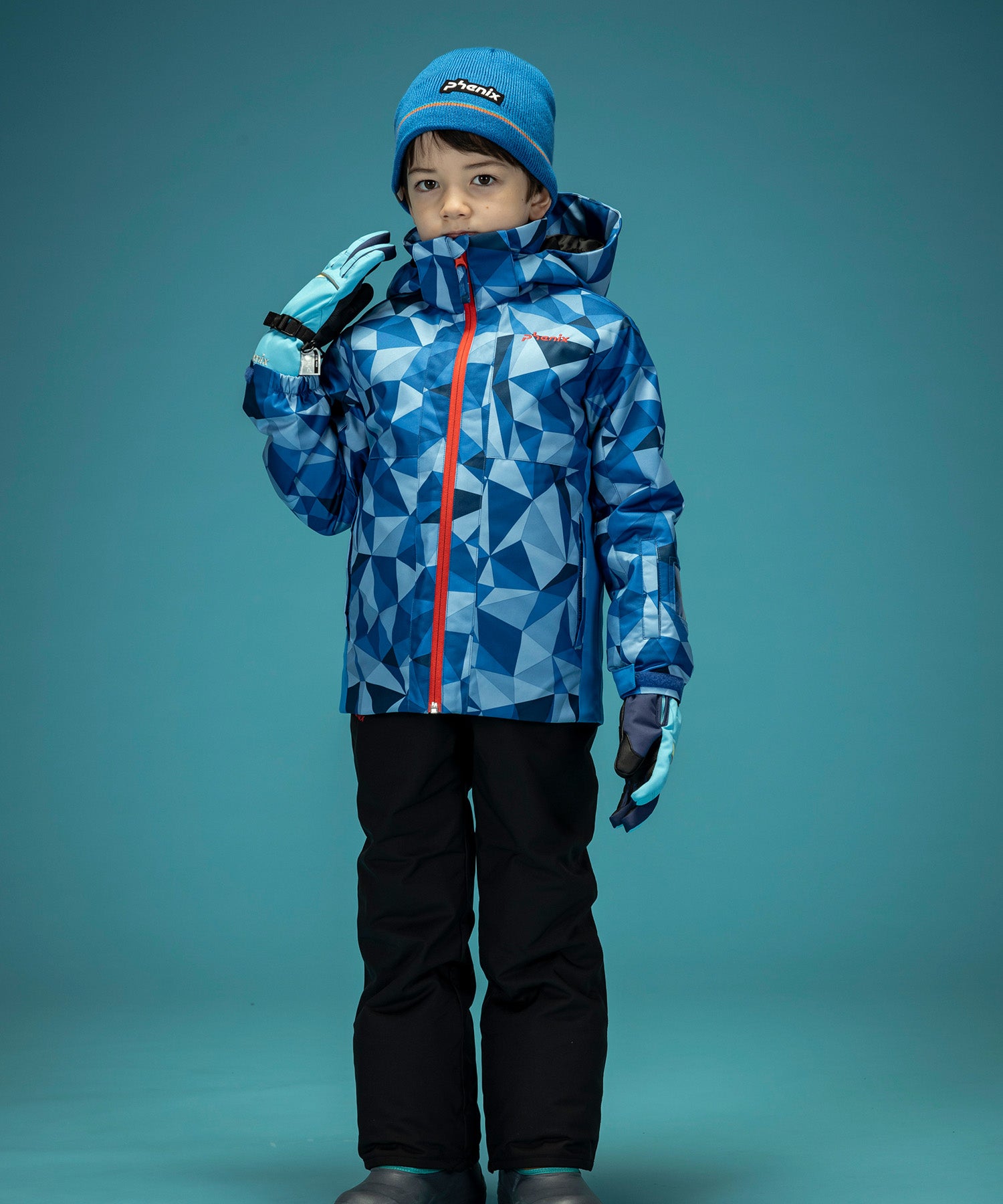 【KIDS/JUNIOR】Playing in Snow Junior Two-piece プレーイングインザスノージュニアツーピース / JUNIOR / 子供用スキーウェア アウター上下セット /phenixスキーウェア 24AW