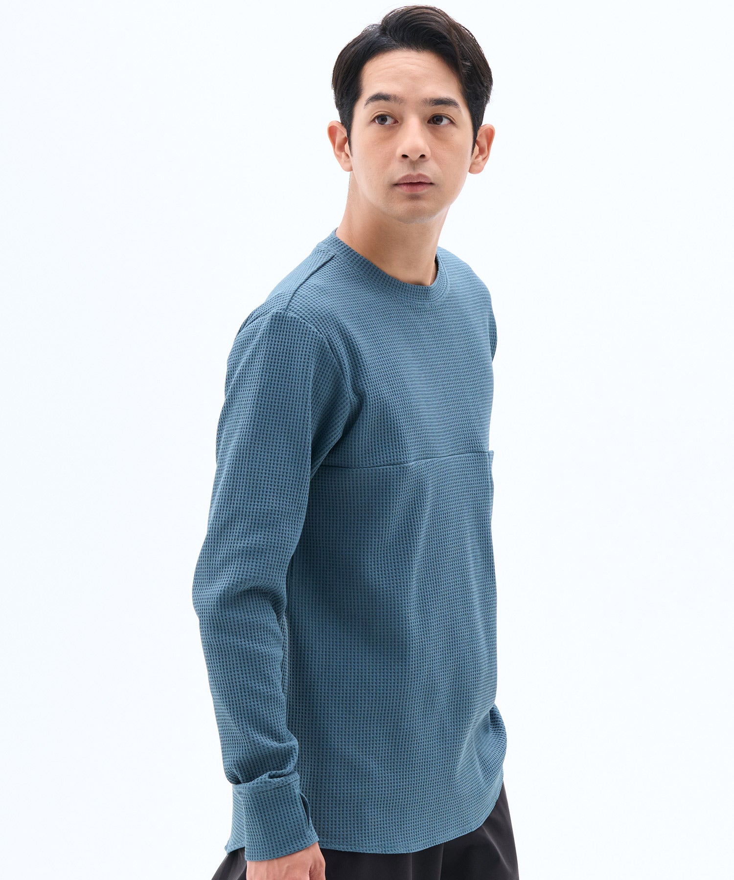DRY WAFFLE CREW NECK / ドライワッフルクルーネック
