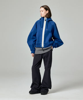 AERO STILL BALLOON SLEEVE SHORT HOODIE