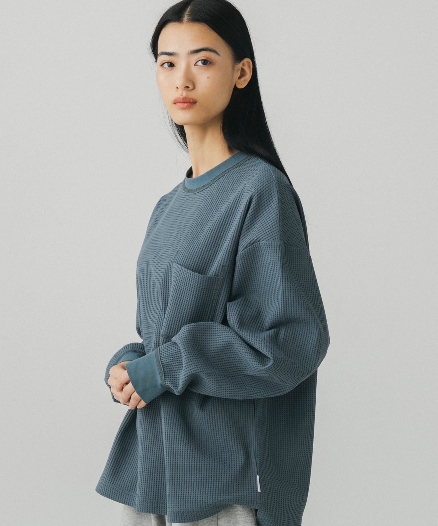 WAFFLE POCKET LONG SLEEVE TEE / ワッフルポケット ロングスリーブTシャツ