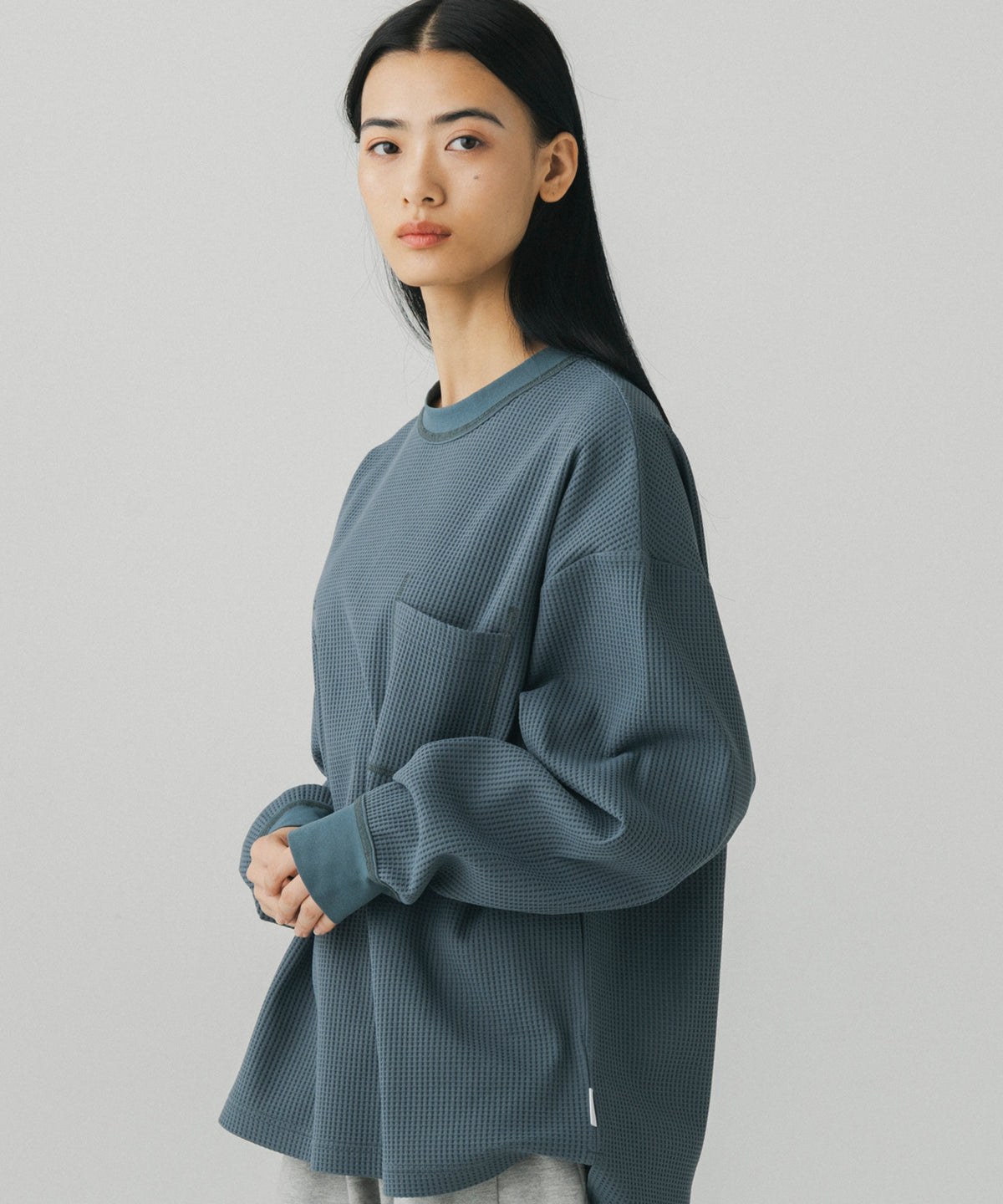 WAFFLE POCKET LONG SLEEVE TEE / ワッフルポケット ロングスリーブTシャツ