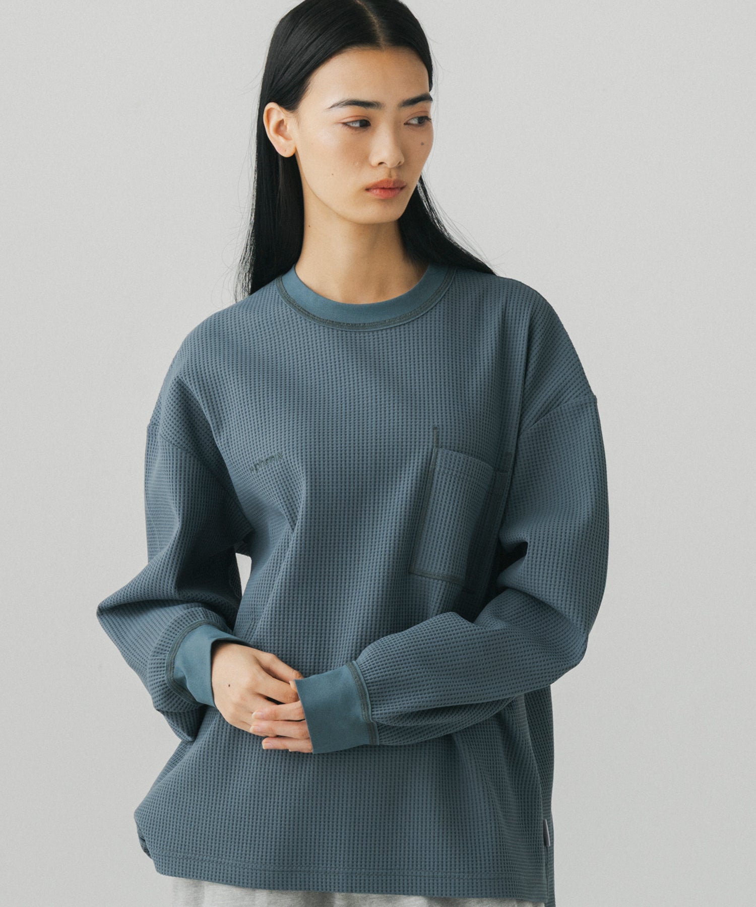 WAFFLE POCKET LONG SLEEVE TEE / ワッフルポケット ロングスリーブTシャツ