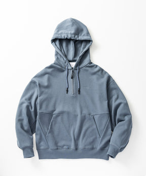 CVC HALF-ZIP SWEAT HOODIE / CVC ハーフジップ スウェットフーディー
