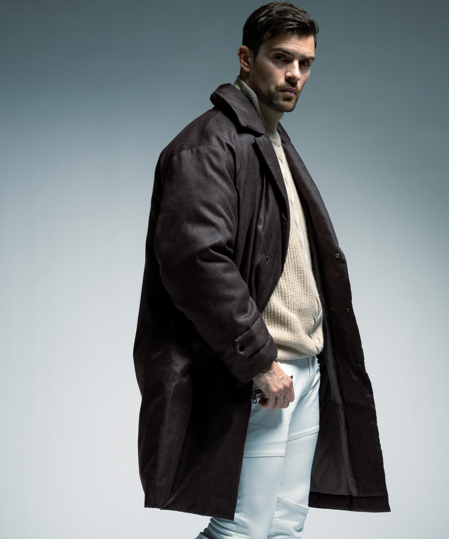 【10月中旬お届け予約商品】WOOL-LIKE LONG DOWN COAT ウールライク ロングダウンコート / WINDSTOPPER® PRODUCTS BY GORE-TEX LABS
