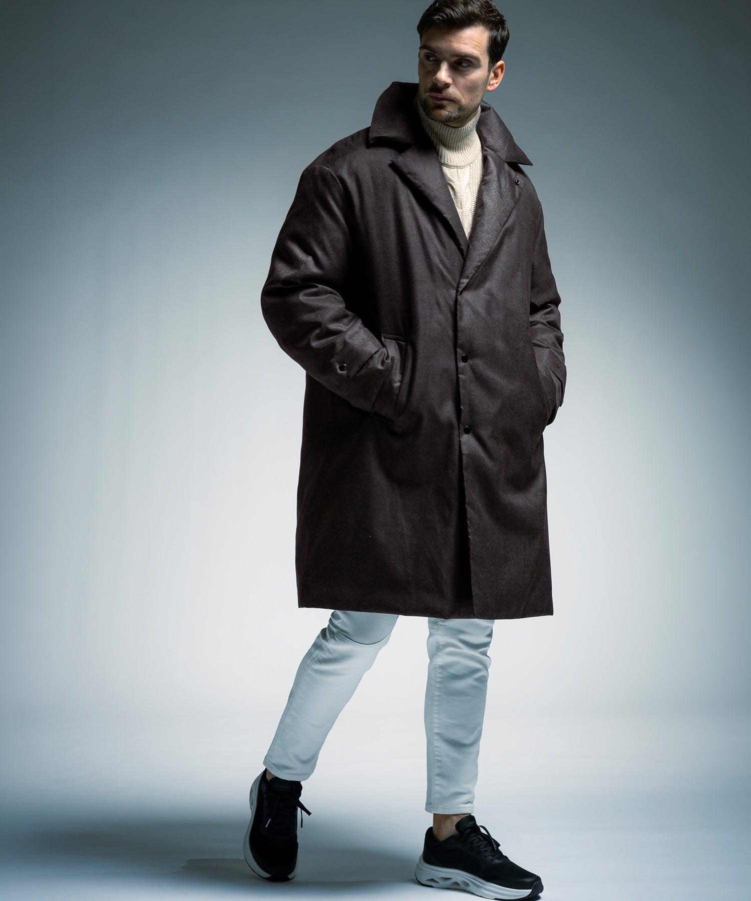 【10月中旬お届け予約商品】WOOL-LIKE LONG DOWN COAT ウールライク ロングダウンコート / WINDSTOPPER® PRODUCTS BY GORE-TEX LABS