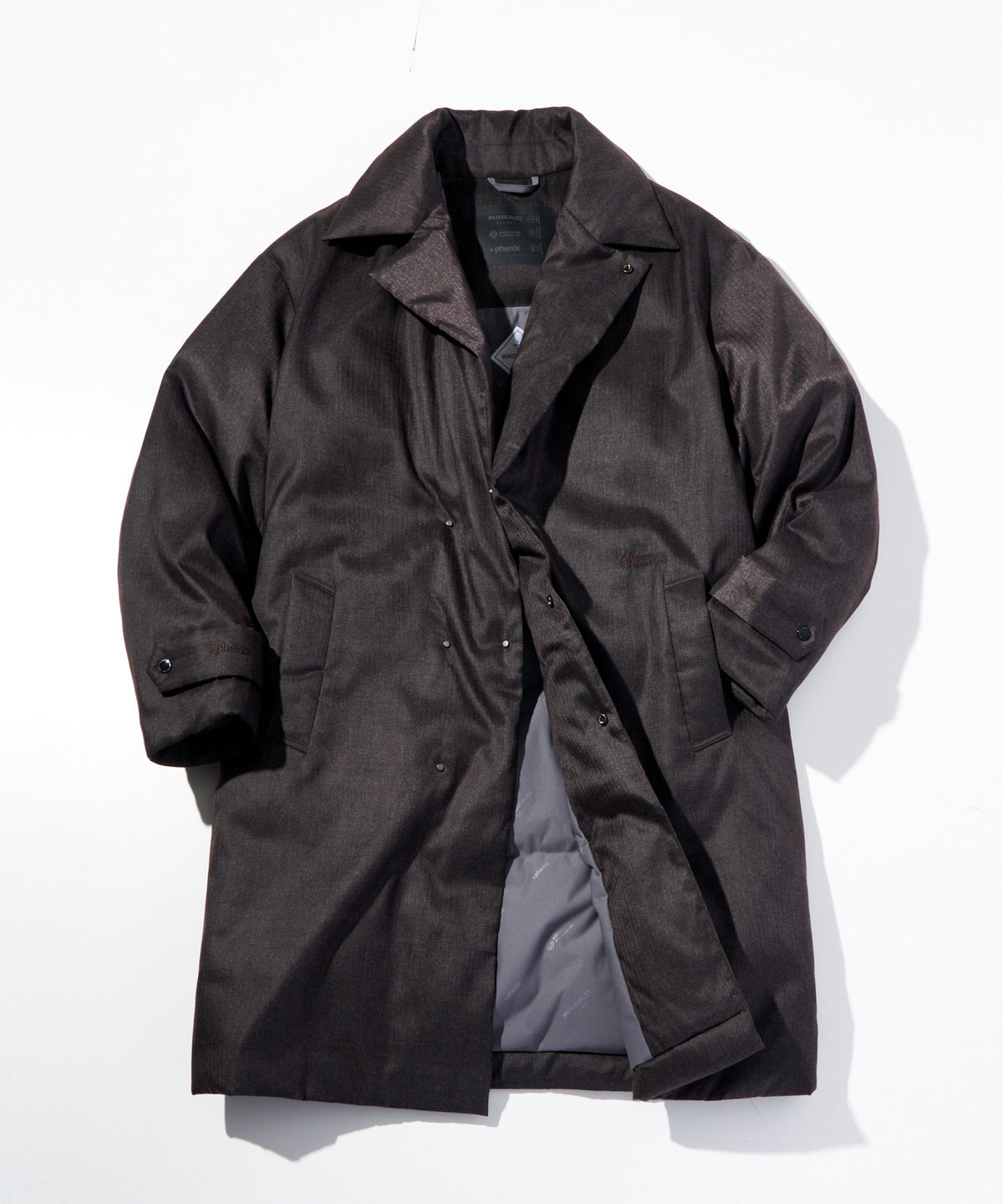 【10月中旬お届け予約商品】WOOL-LIKE LONG DOWN COAT ウールライク ロングダウンコート / WINDSTOPPER® PRODUCTS BY GORE-TEX LABS