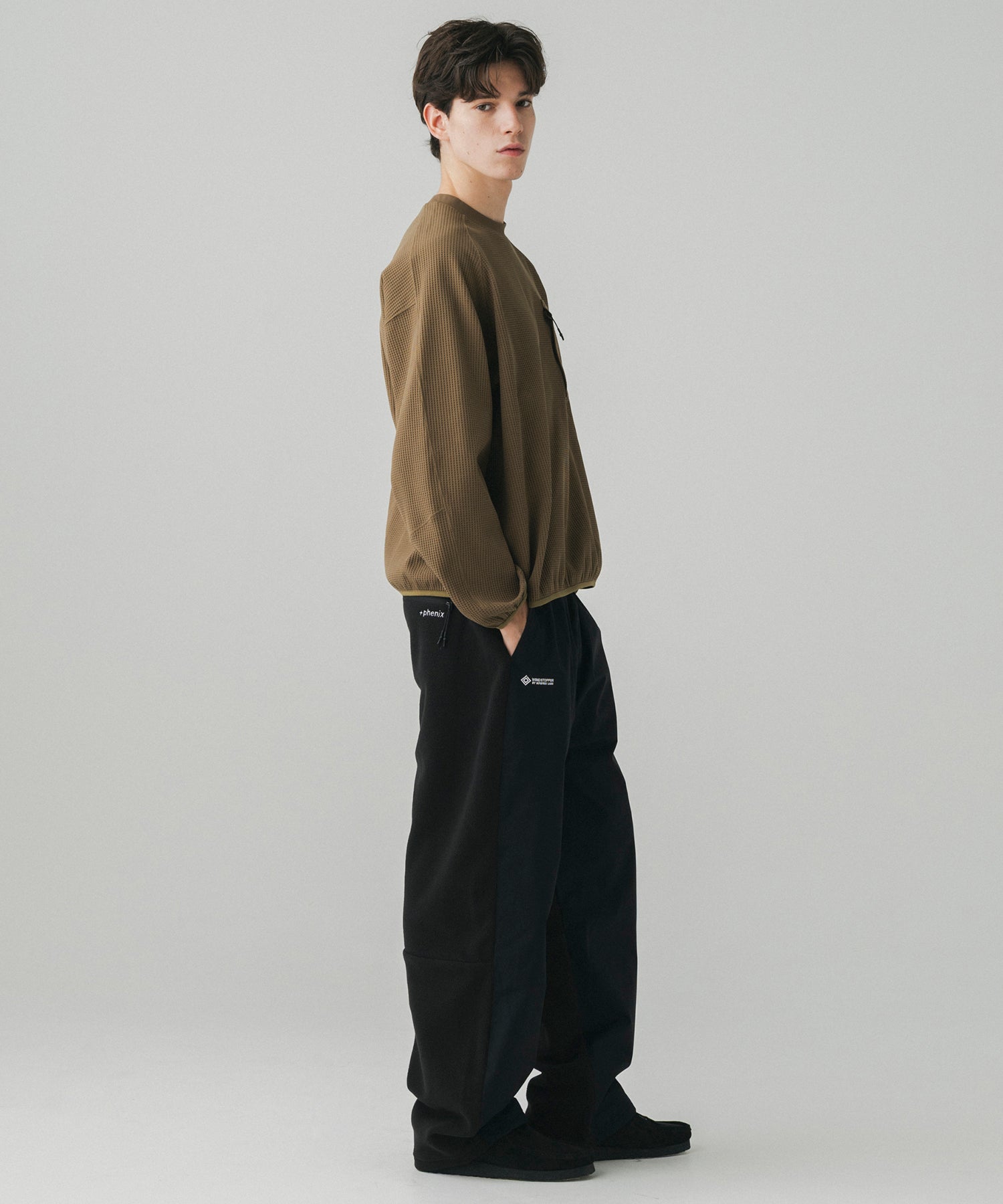 WAFFLE SCULPTED LONG SLEEVE TEE