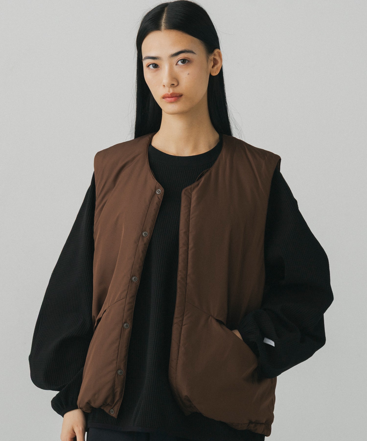 【9月下旬お届け予約商品】PADDED LINER VEST / 中綿入りライナーベスト