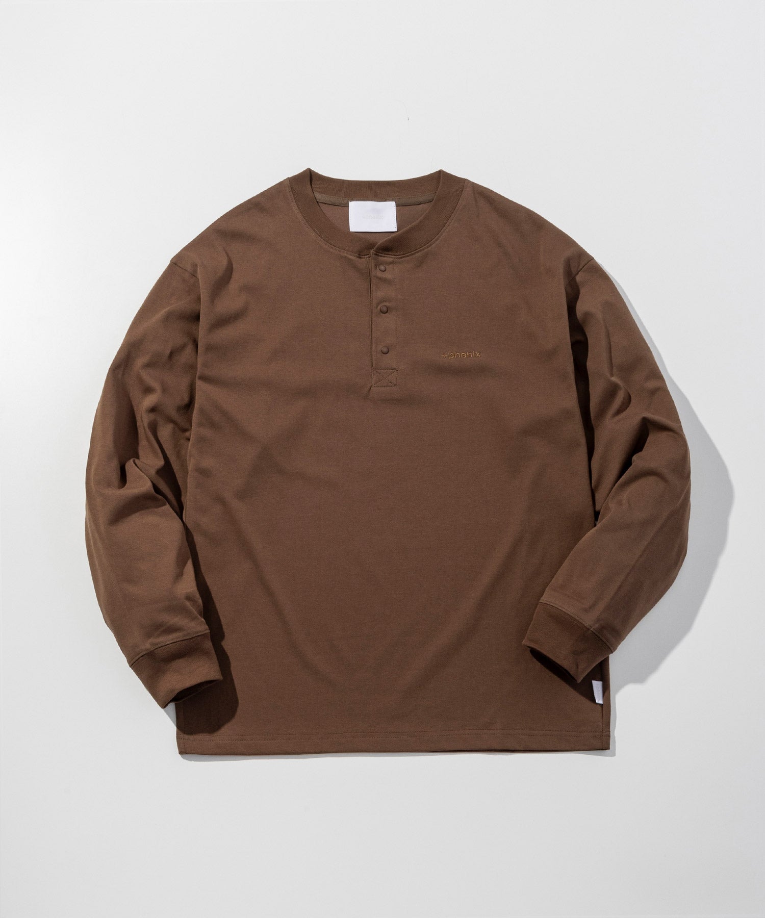 HENLEY NECK SNAP LONG SLEEVE TEE / ヘンリーネック スナップボタン ロングスリーブTシャツ