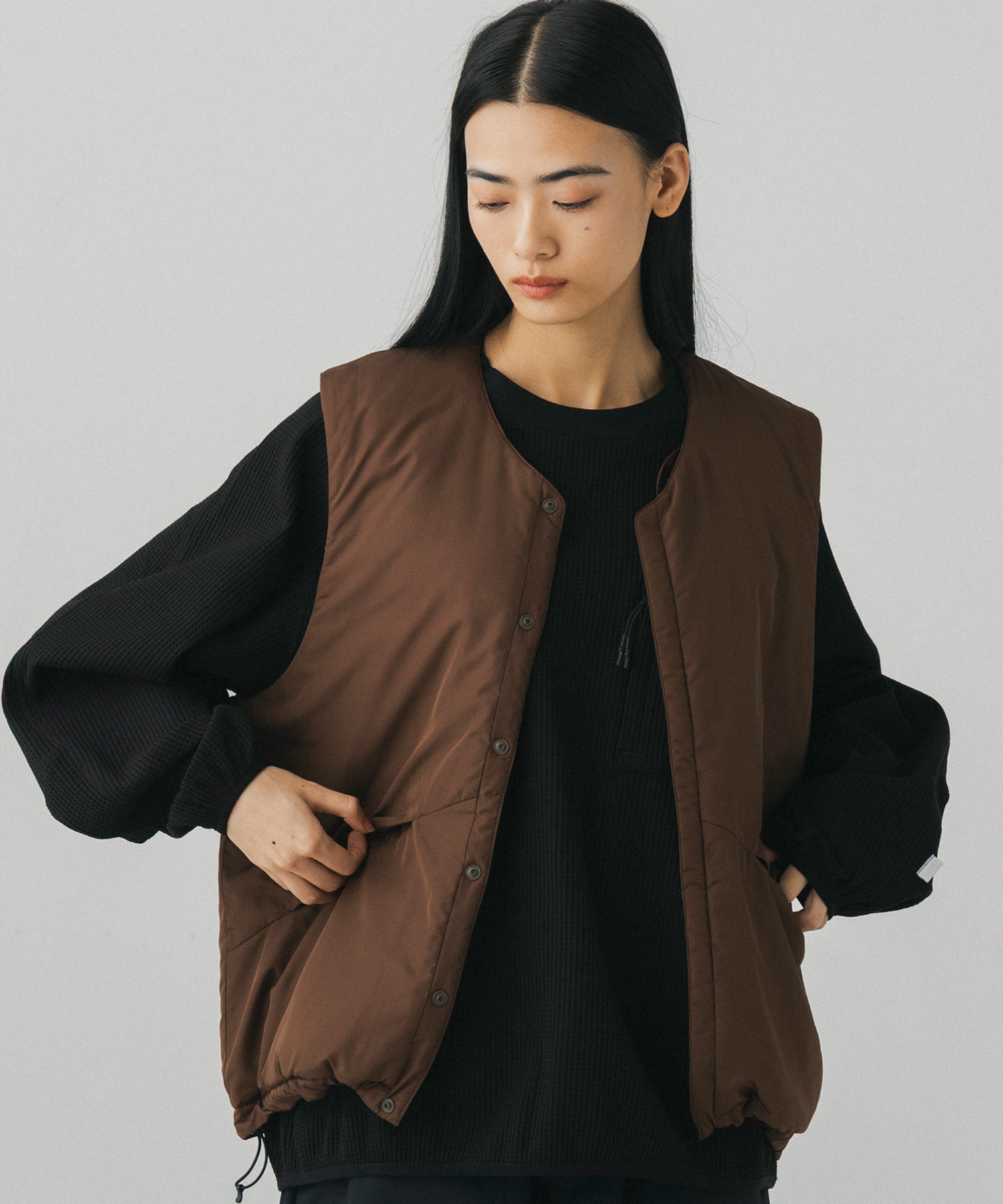 【9月下旬お届け予約商品】PADDED LINER VEST / 中綿入りライナーベスト