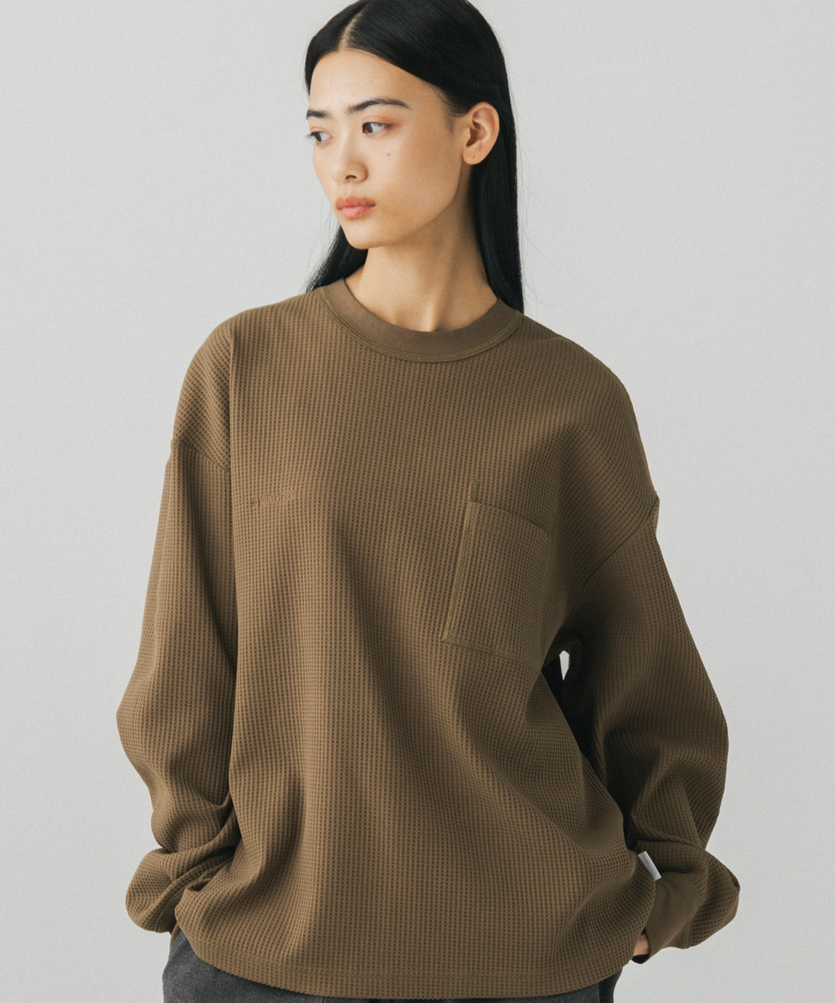 WAFFLE POCKET LONG SLEEVE TEE / ワッフルポケット ロングスリーブTシャツ
