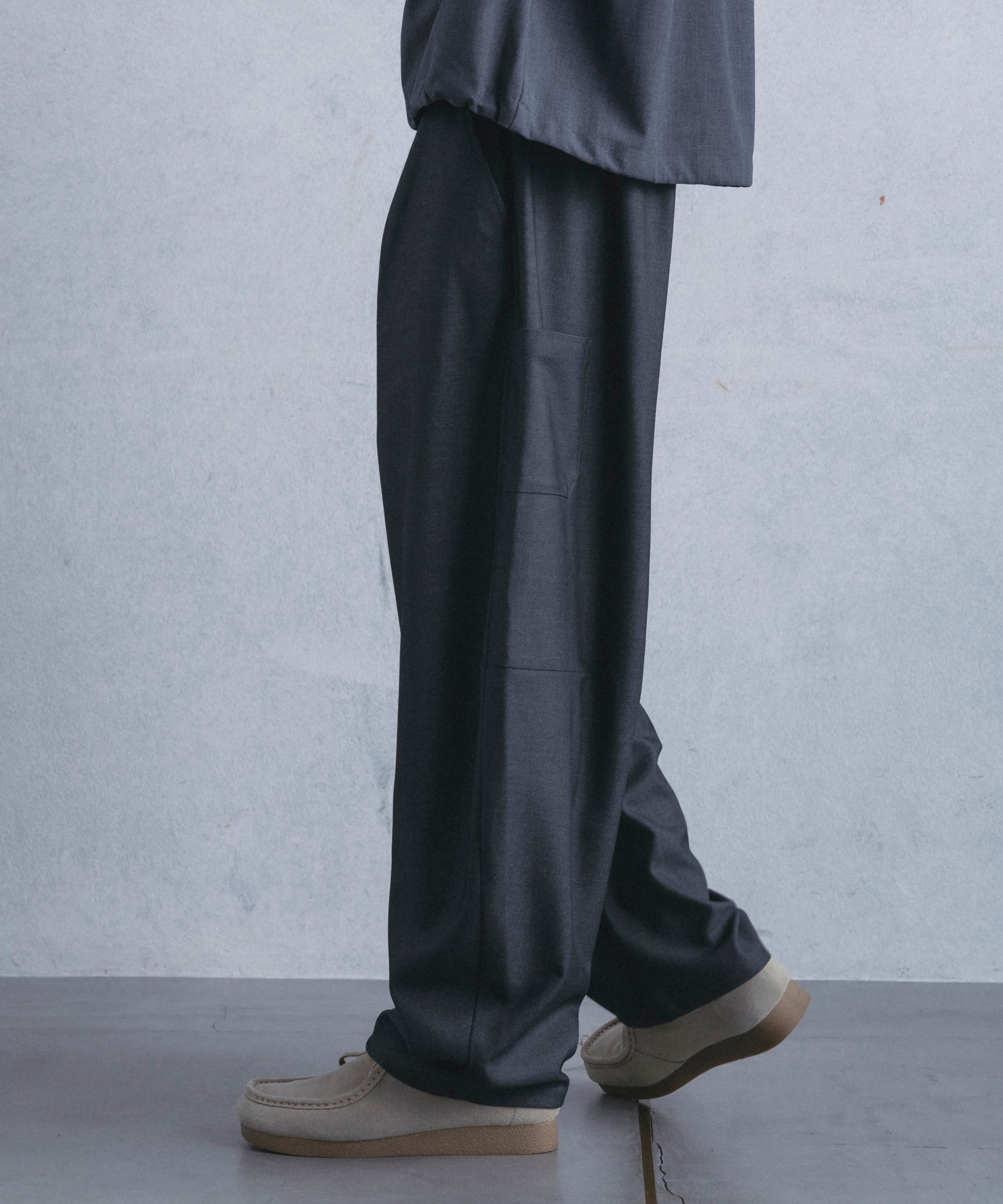 【1月中旬お届け予約商品】COCOON SILHOUETTE RELAXED PANTS コクーンシルエット リラックス パンツ