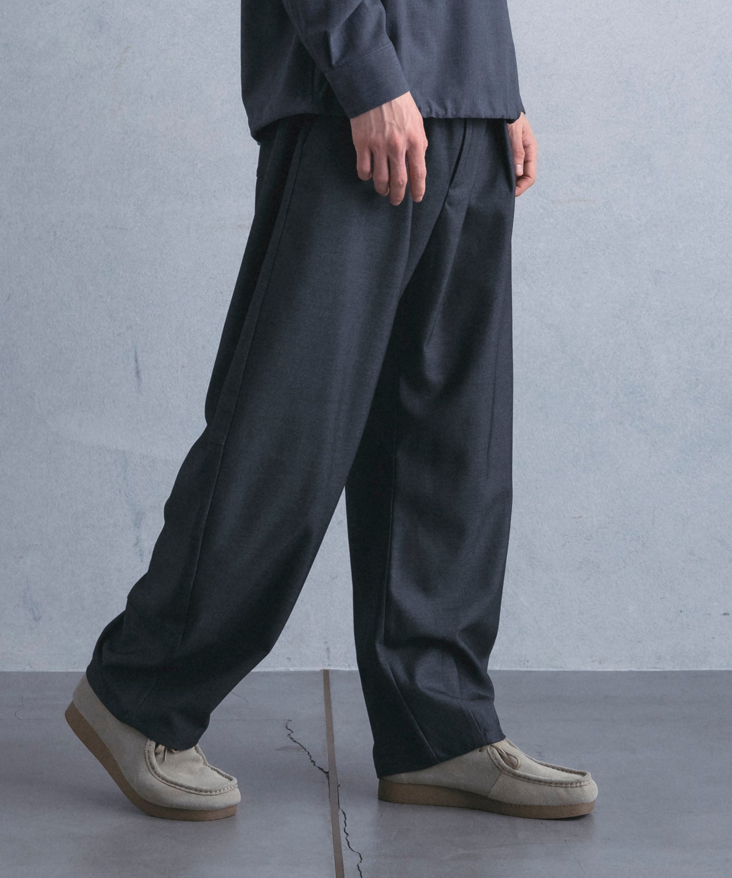 【1月中旬お届け予約商品】COCOON SILHOUETTE RELAXED PANTS コクーンシルエット リラックス パンツ