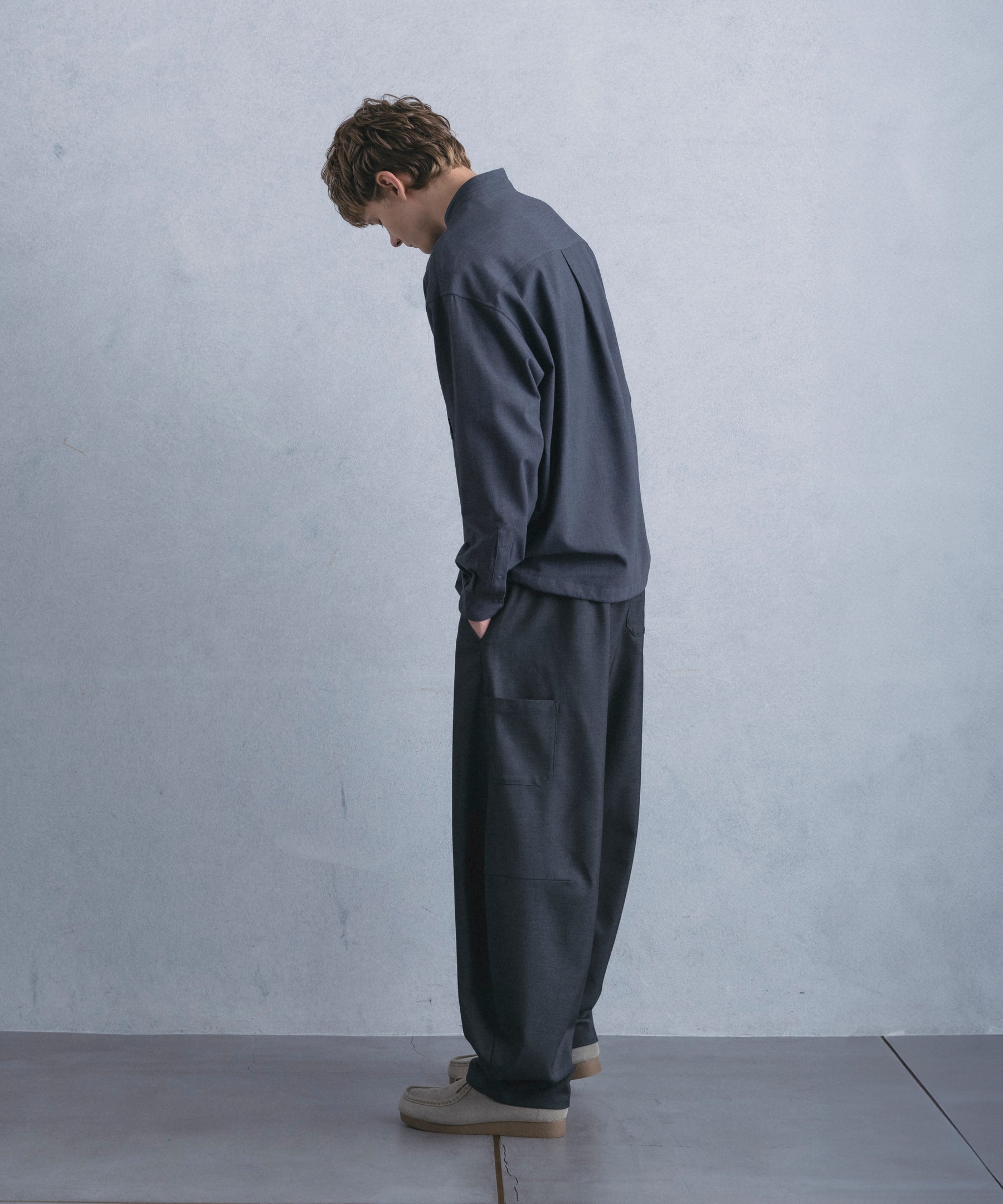 【1月中旬お届け予約商品】COCOON SILHOUETTE RELAXED PANTS コクーンシルエット リラックス パンツ