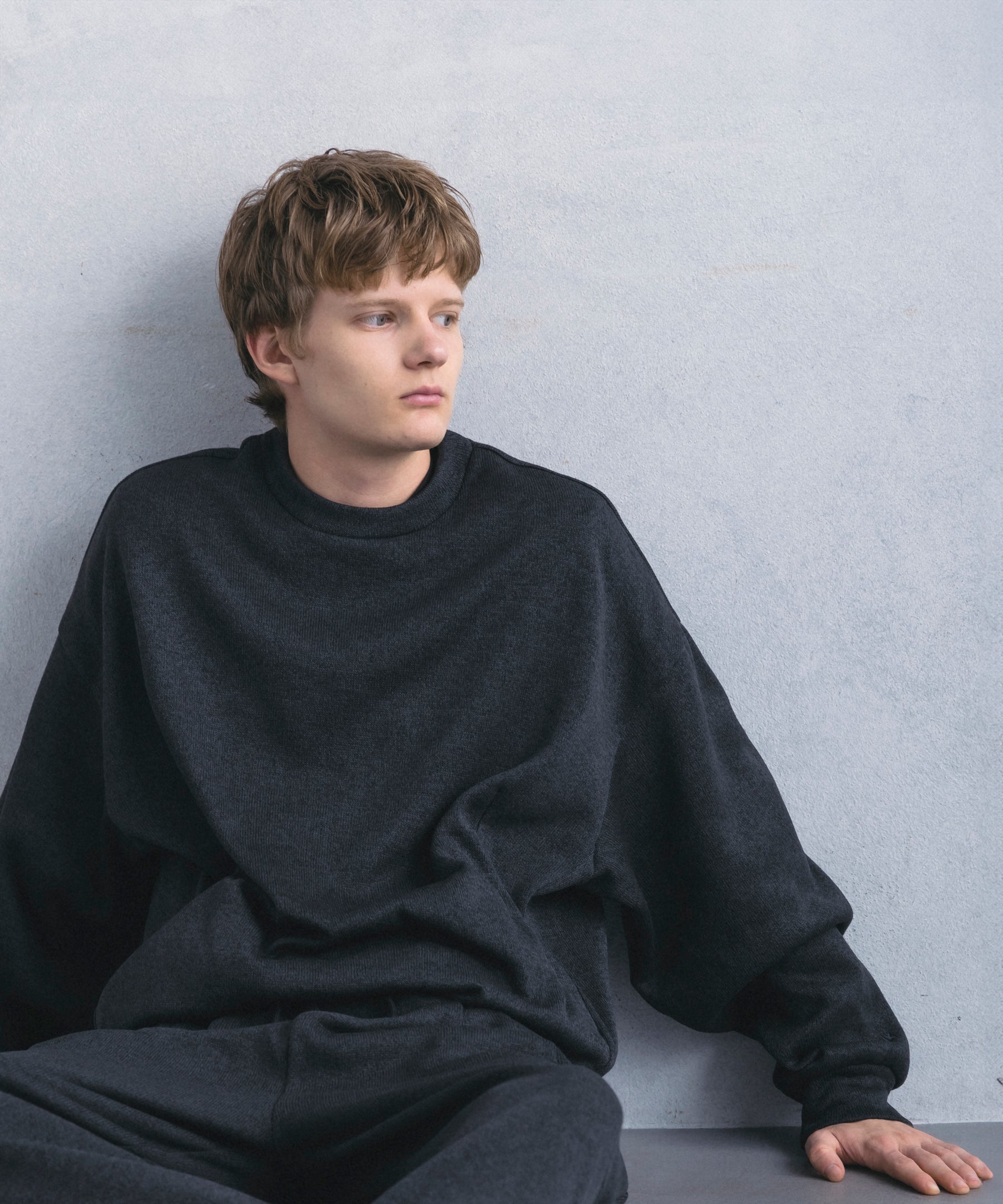 【1月中旬お届け予約商品】CREW NECK FLEECE SHIRT クルーネック フリースシャツ