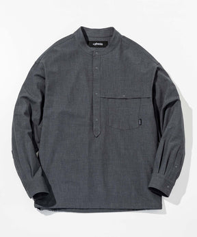 【1月中旬お届け予約商品】PULLOVER BAND COLLAR SHIRT プルオーバーバンドカラーシャツ