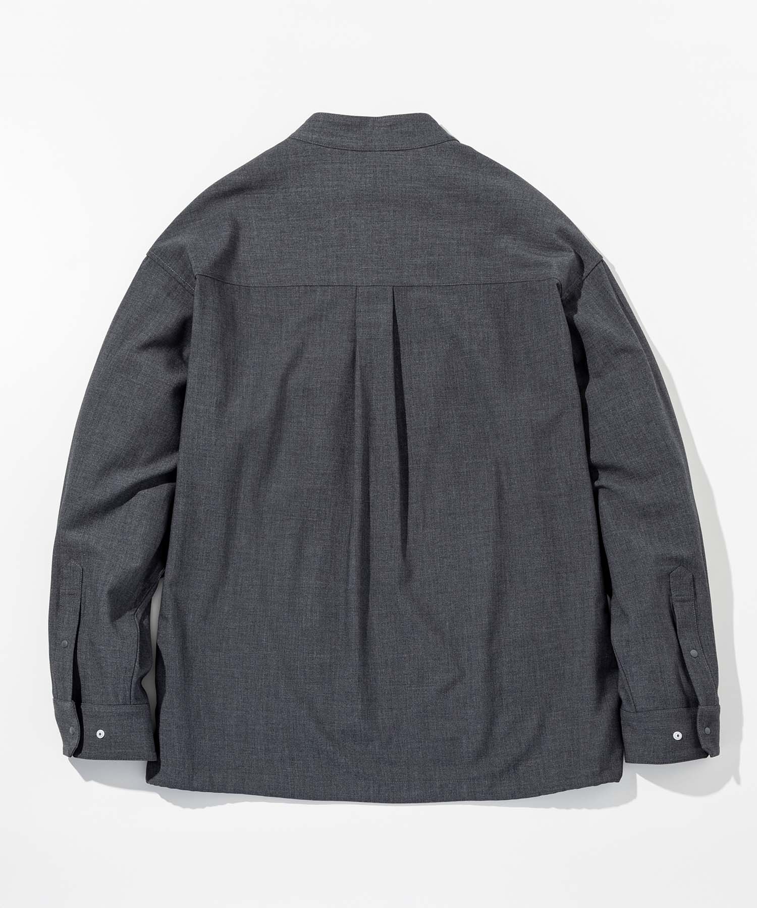 【1月中旬お届け予約商品】PULLOVER BAND COLLAR SHIRT プルオーバーバンドカラーシャツ