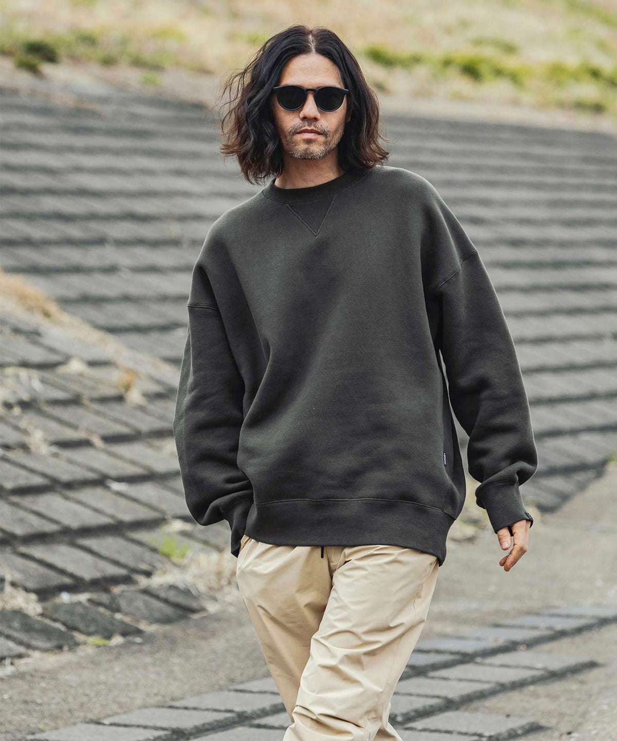 【10月中旬お届け予約商品】【MENS】FUNCTIONAL HEAVY WEIGHT CREW NECK SWEAT  ヘビーウェイト クルーネック スウェット 蓄熱保温 +phenix(プラスフェニックス)　