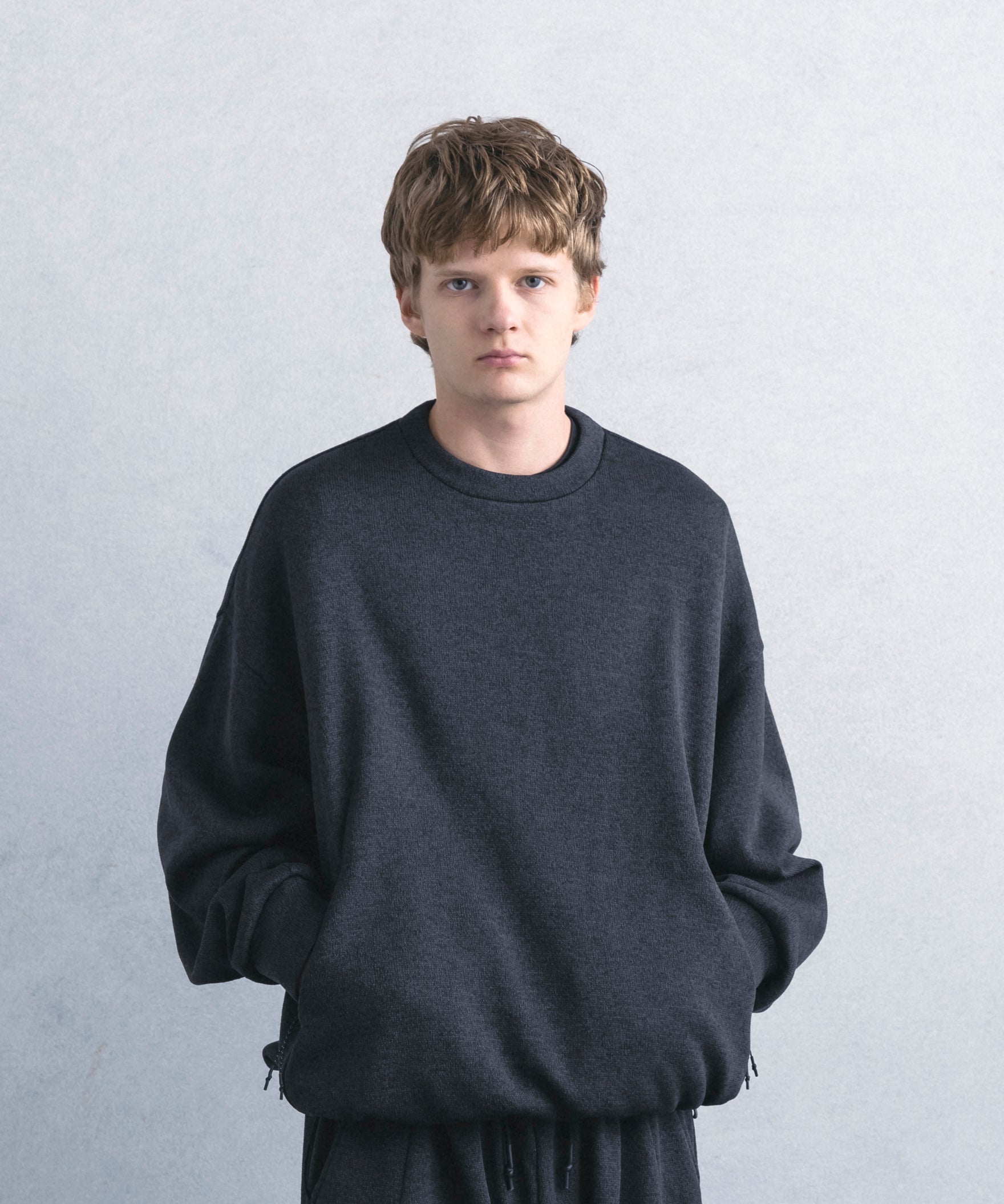 【1月中旬お届け予約商品】CREW NECK FLEECE SHIRT クルーネック フリースシャツ