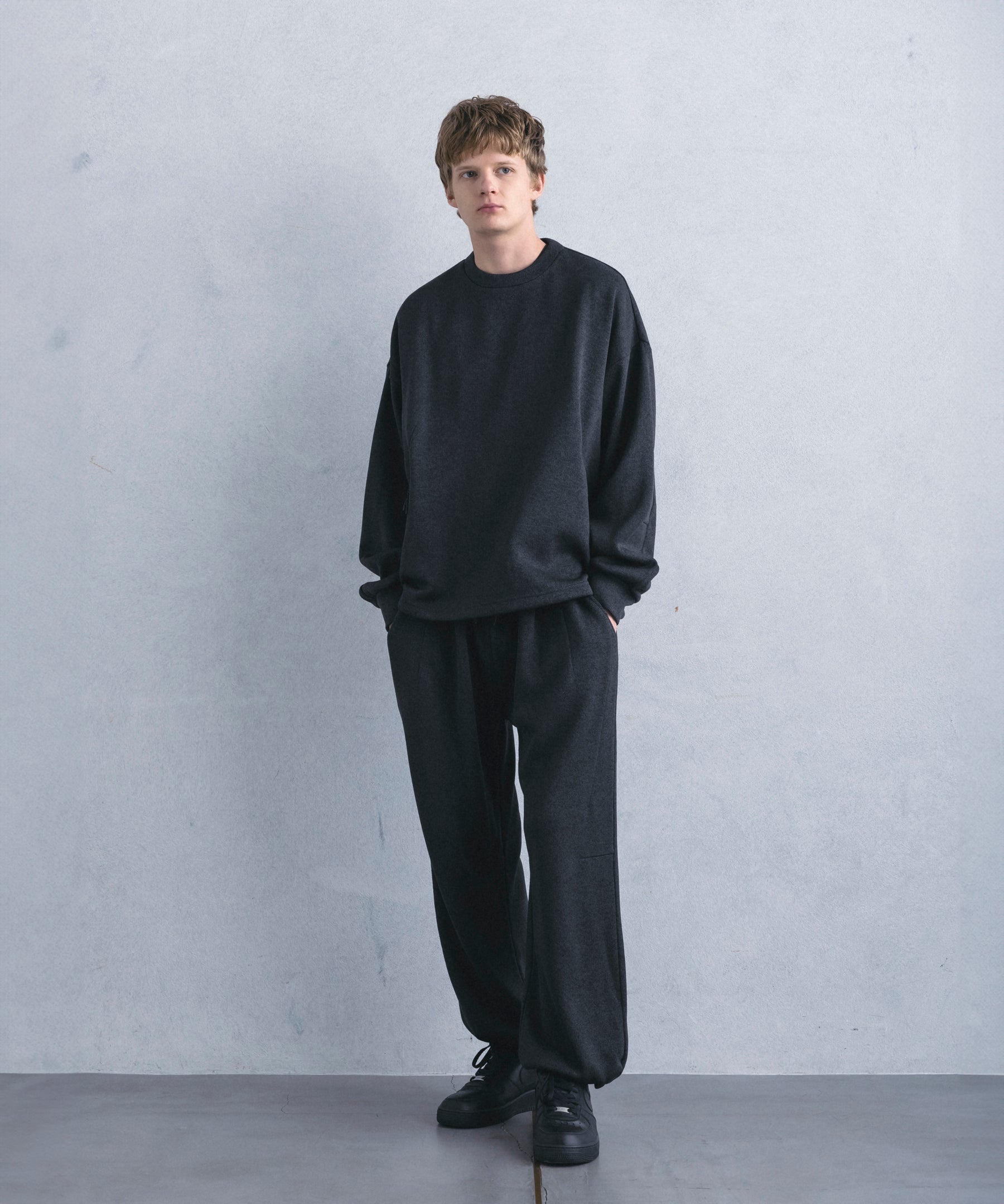 【1月中旬お届け予約商品】CREW NECK FLEECE SHIRT クルーネック フリースシャツ